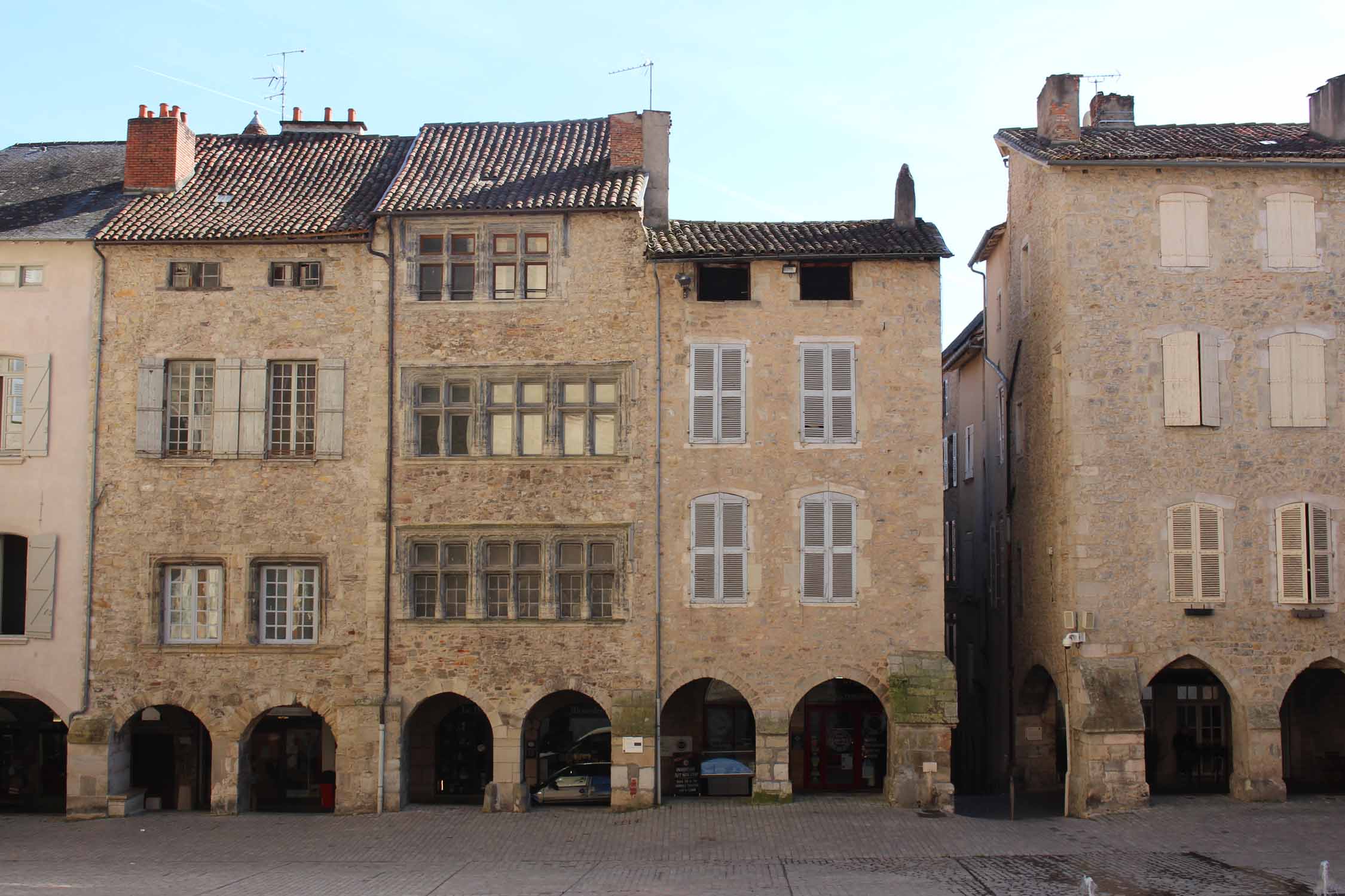 Villefranche-de-Rouergue, maisons typiques