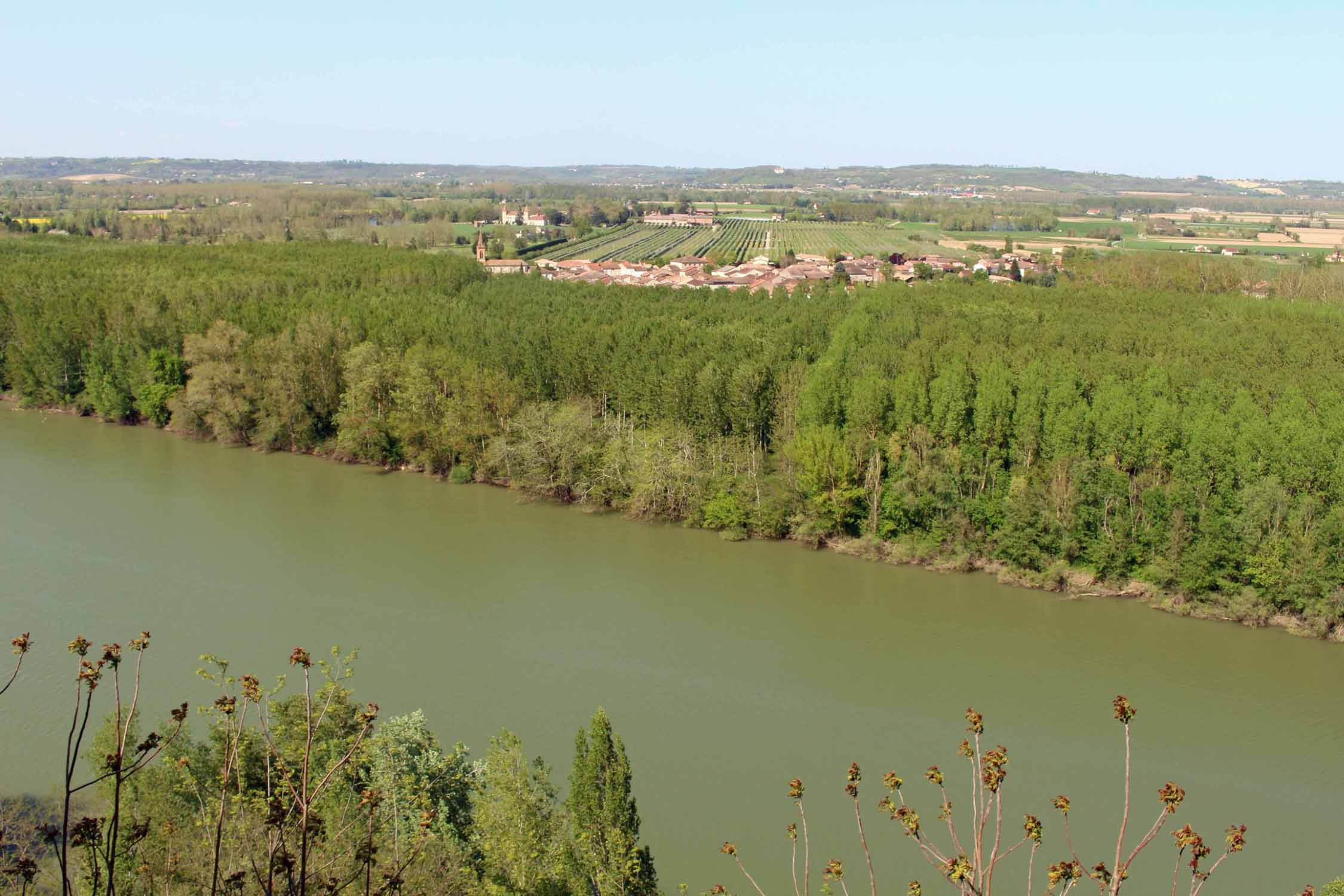 Auvillar, la Garonne