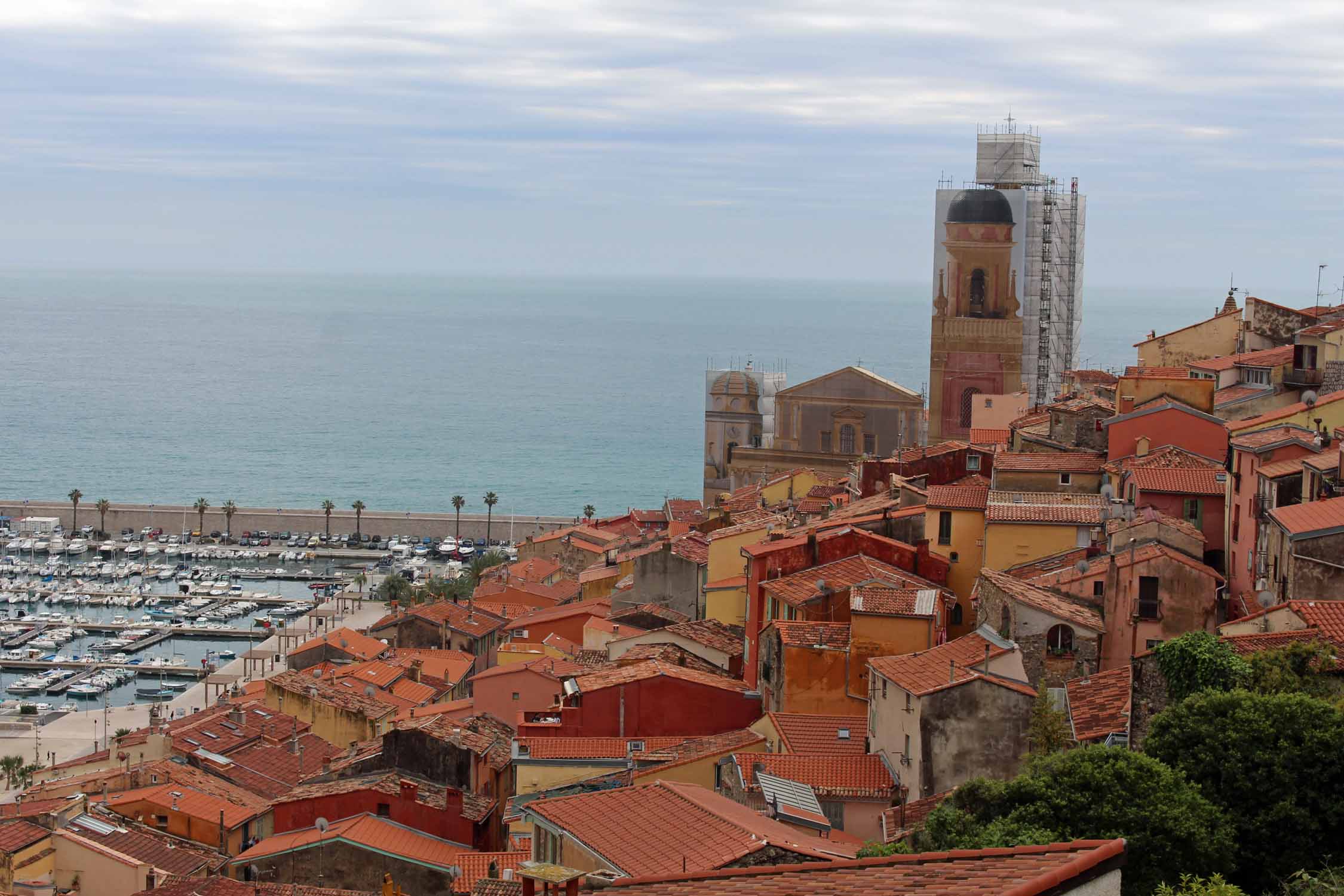 Menton, vue, paysage