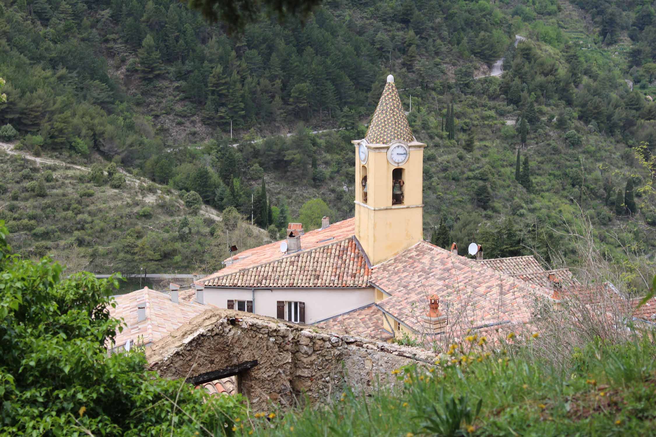 Village de Sainte-Agnès, église Notre-Dame-des-Neiges