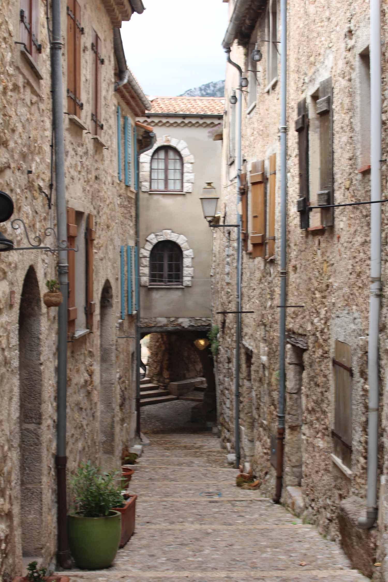 Village de Sainte-Agnès, ruelle typique