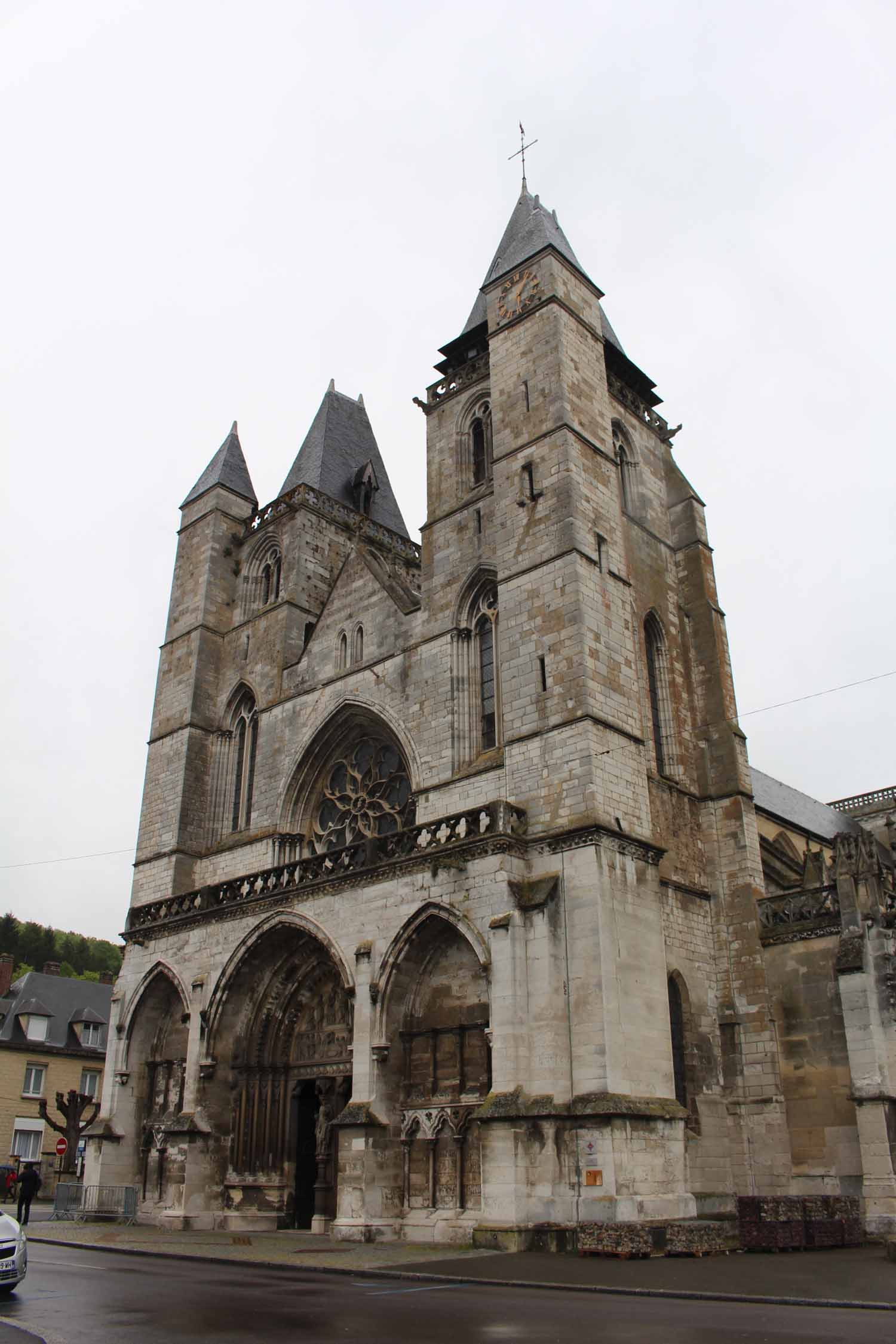 Les Andelys, collégiale Notre-Dame, façade
