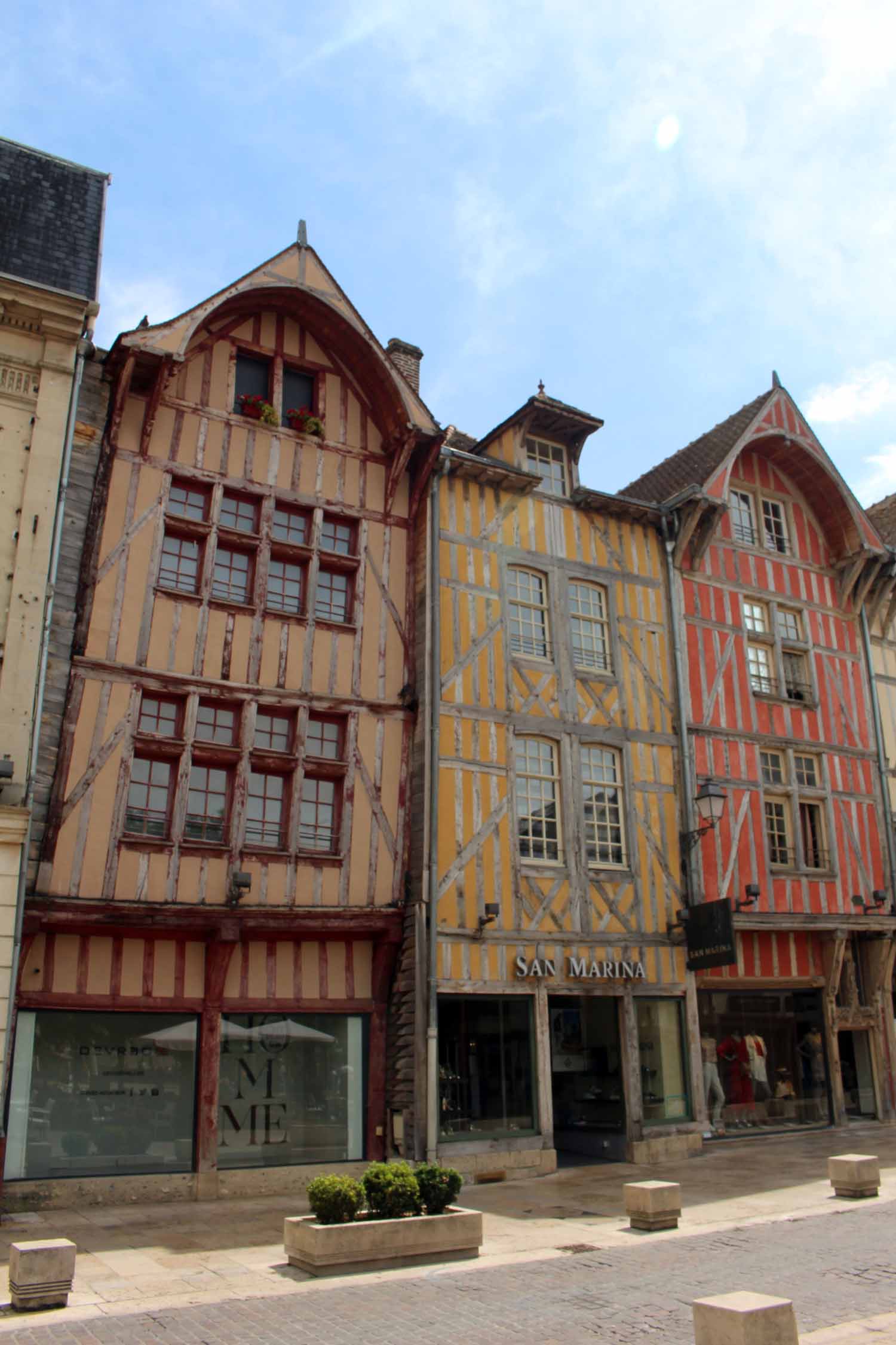Troyes, maisons à colombages
