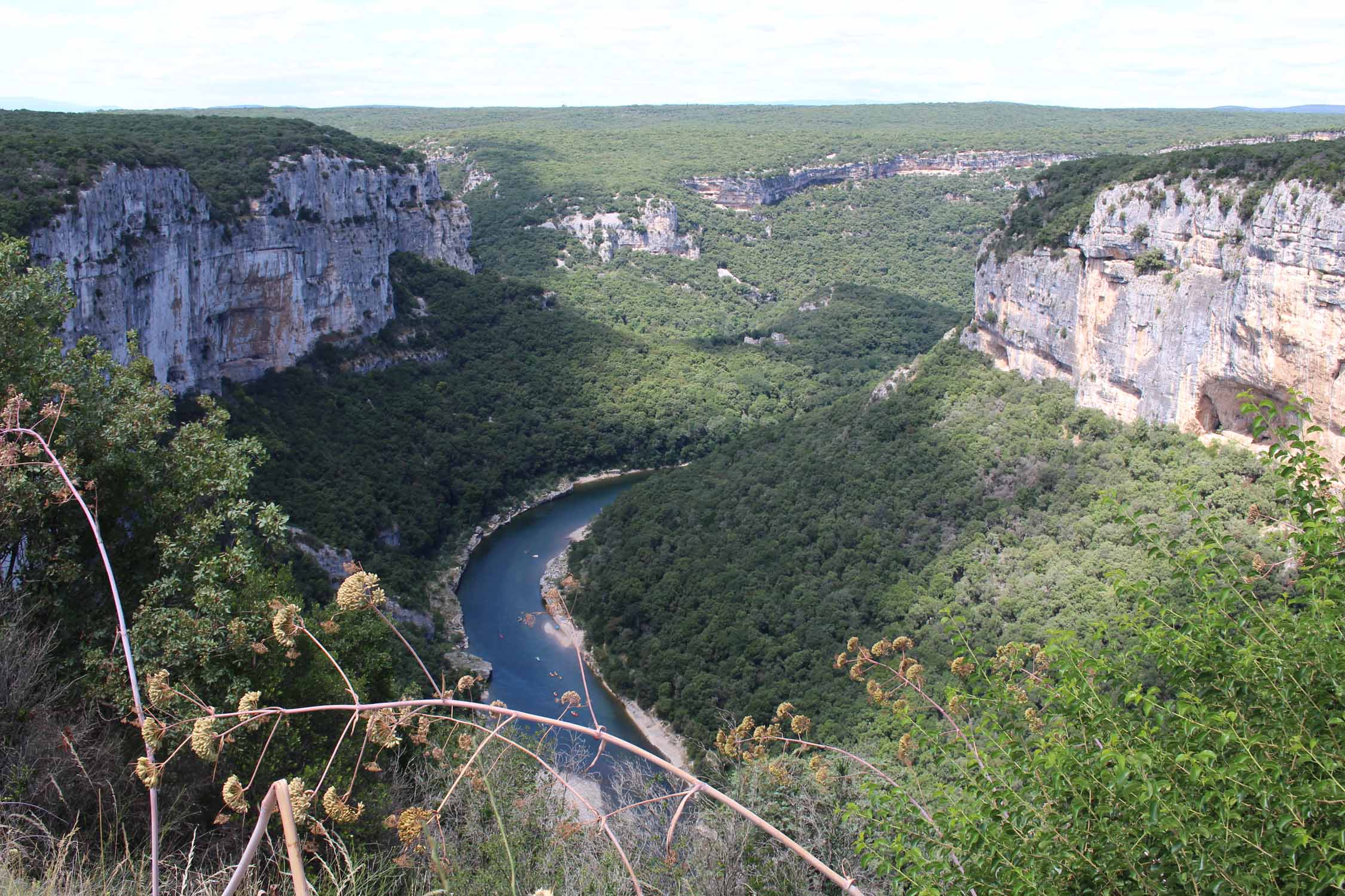 Gorges de l'Ardèche, haute corniche