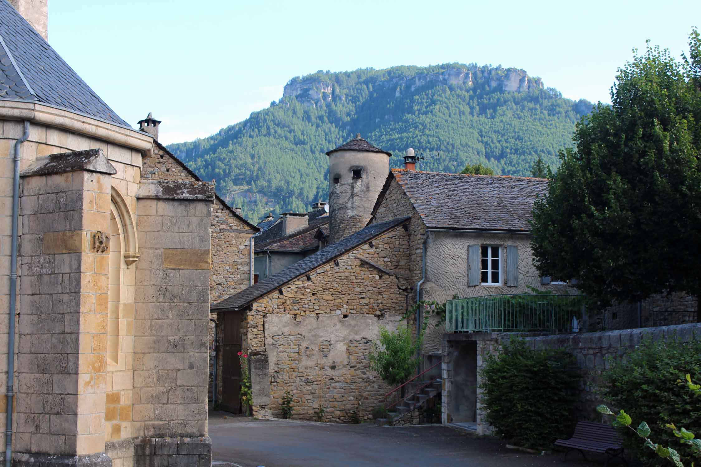 Gorges du Tarn, Quézac, village