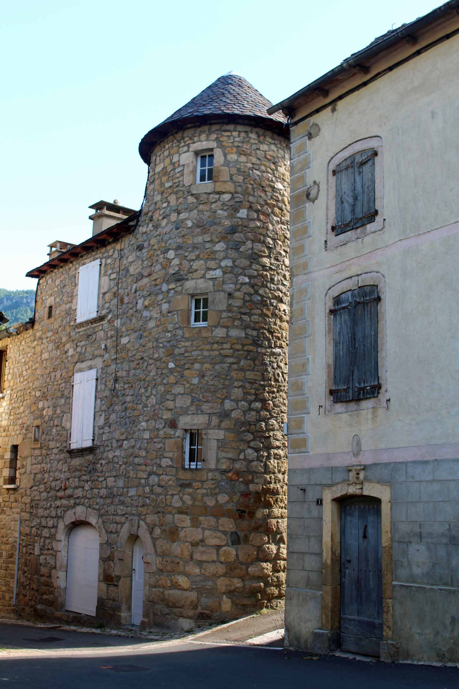 Gorges du Tarn, Quézac, centre historique