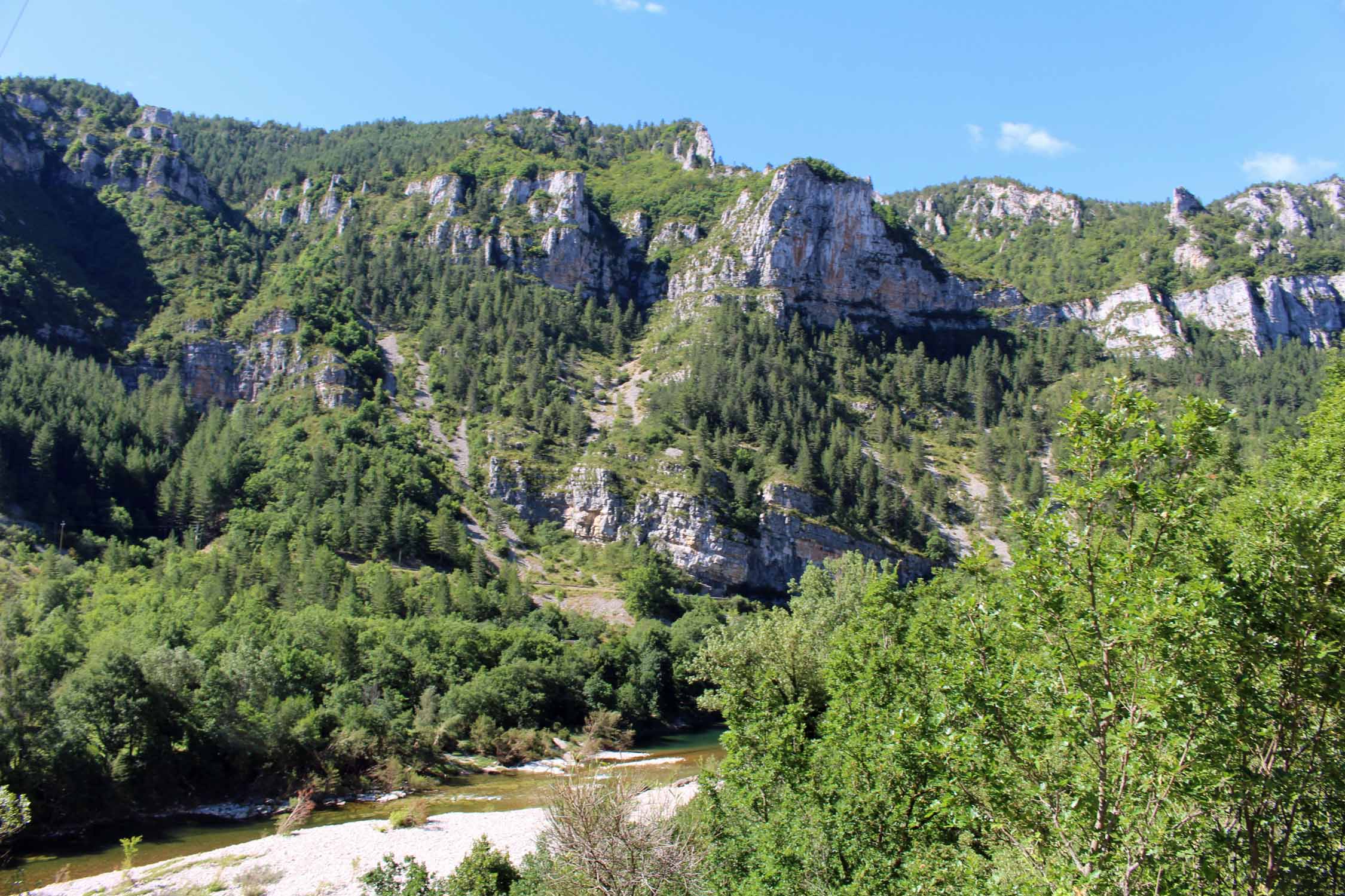 Gorges du Tarn, Monbrun, paysage