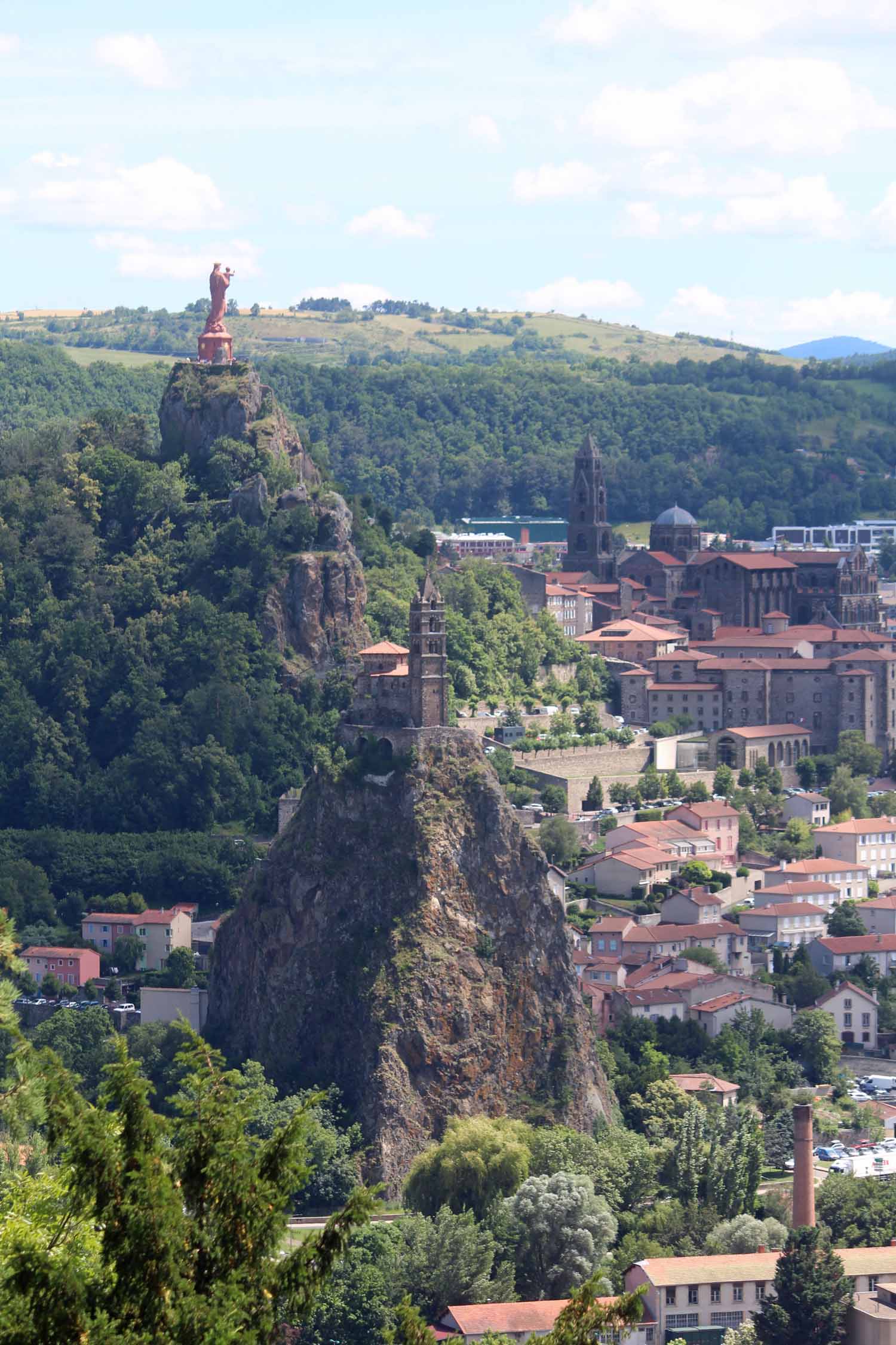 Le Puy-en-Velay, rochers, églises