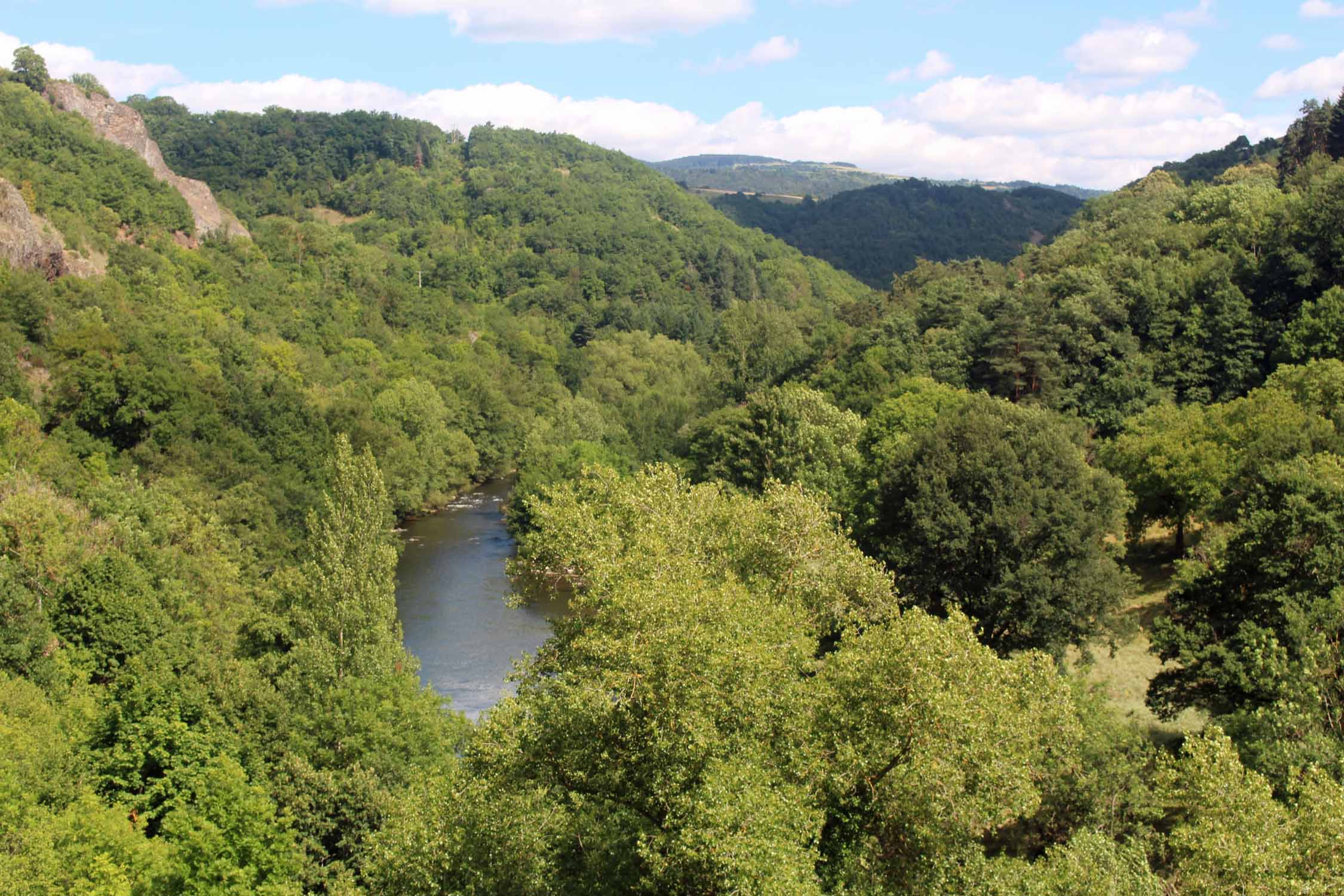 Gorges de l'Allier, paysage