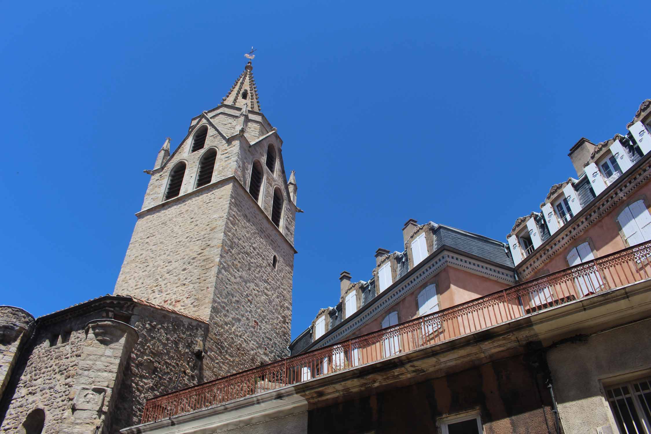 Aubenas, église Saint-Laurent, tour