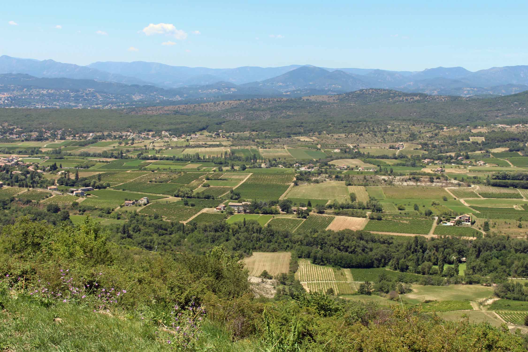 Aubenas, Ardèche, paysage