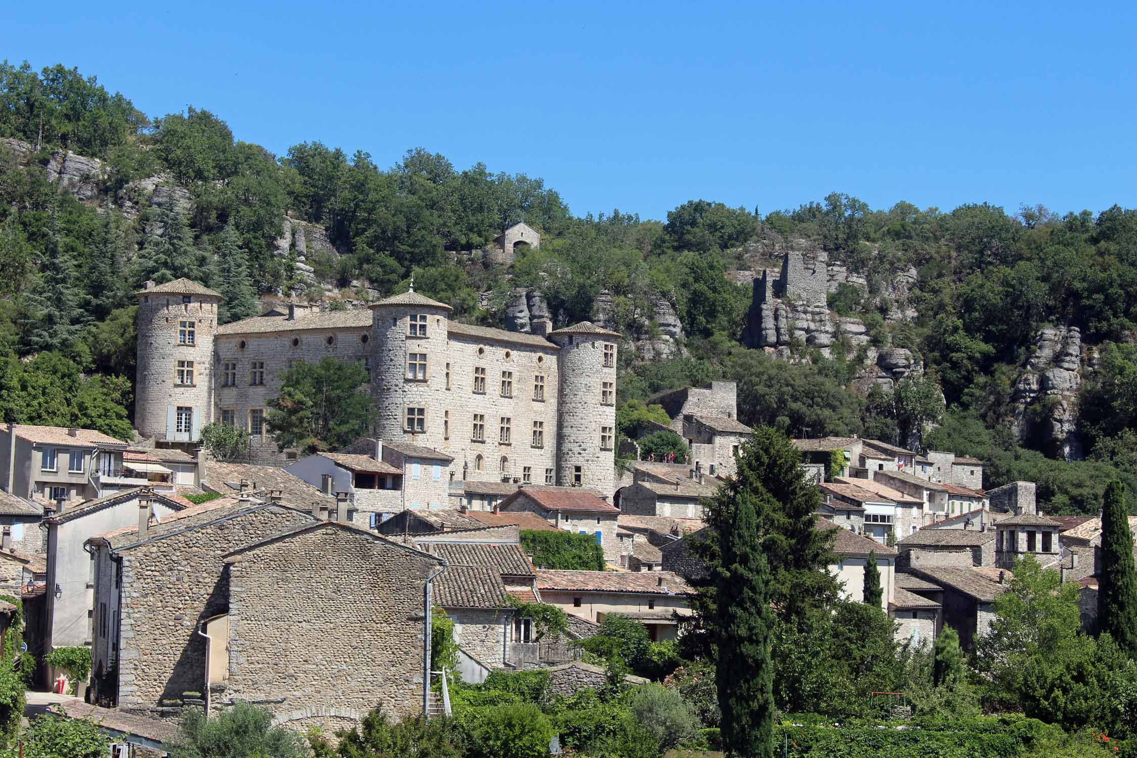 Ardèche, Vogüé, château
