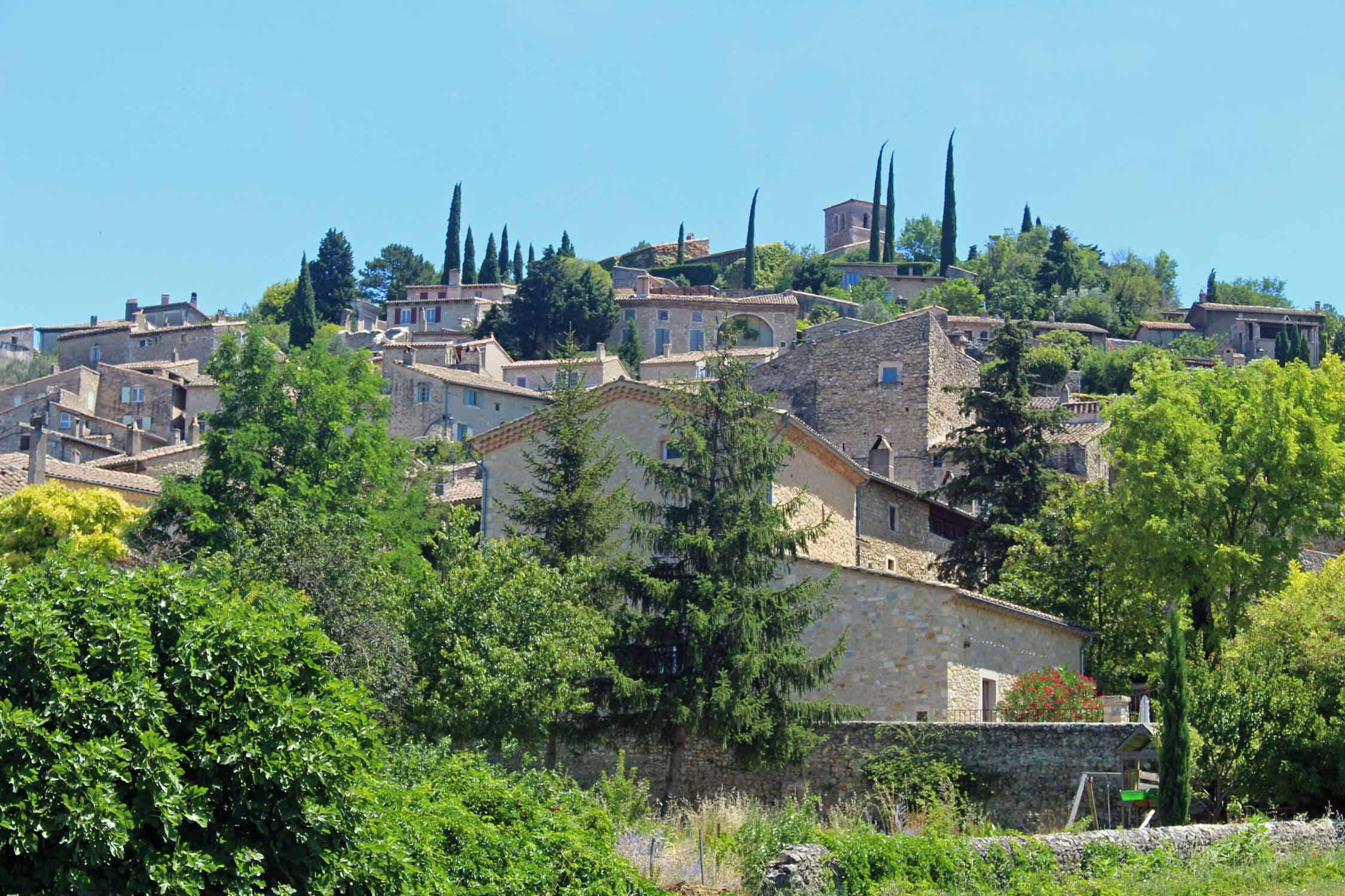 Drôme, Mirmande, beau village