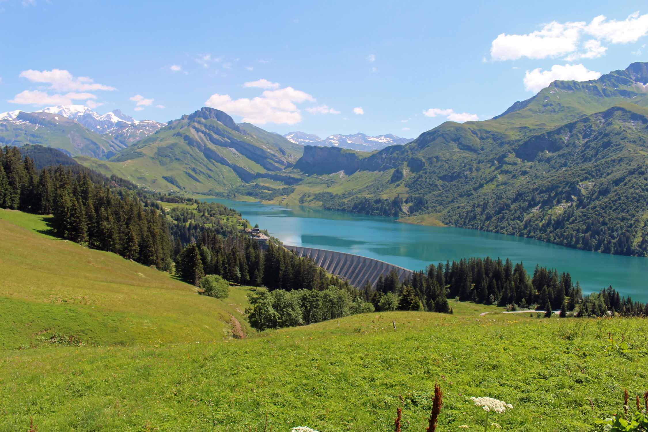 Barrage de Roselend, paysage