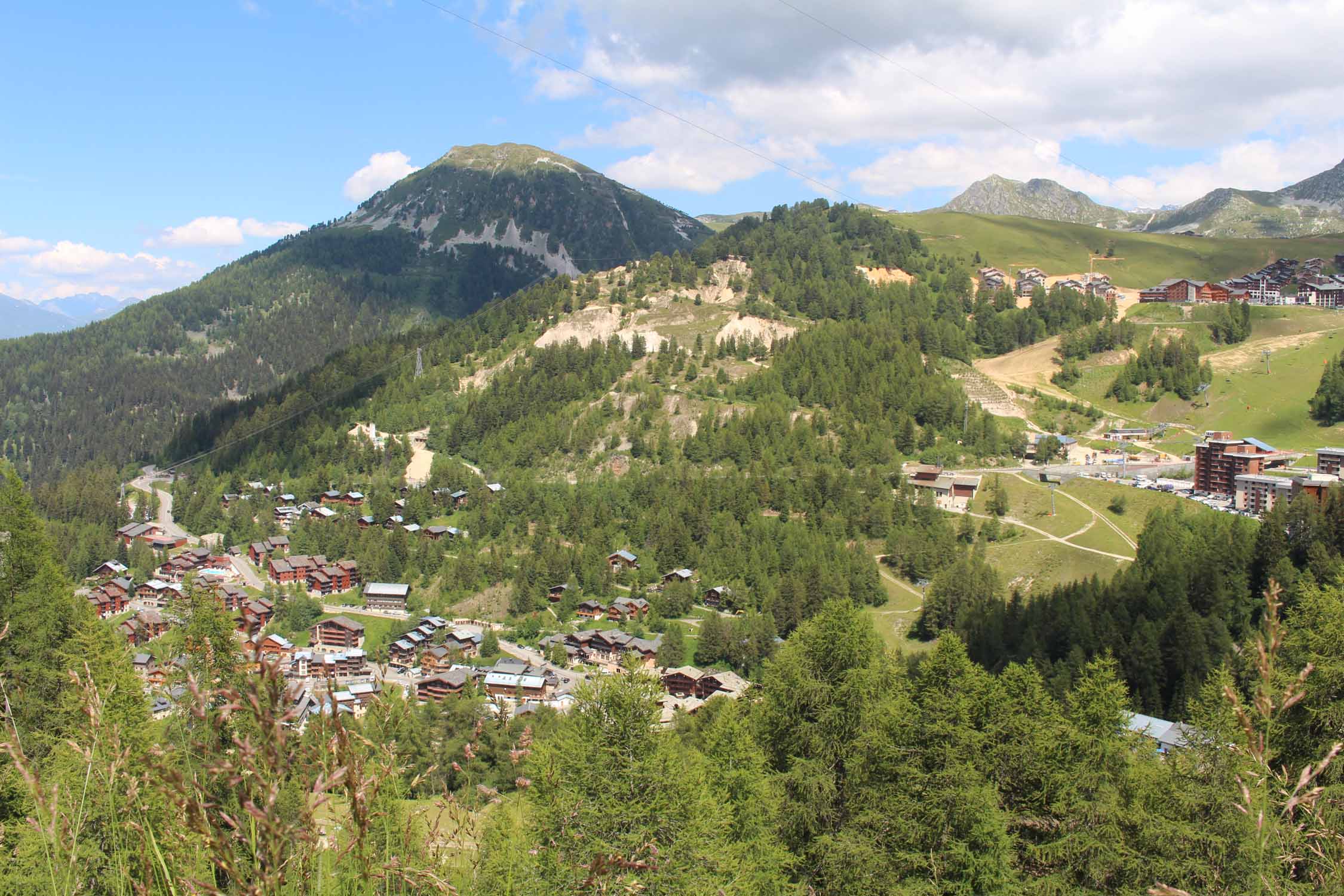 La Plagne, village, paysage