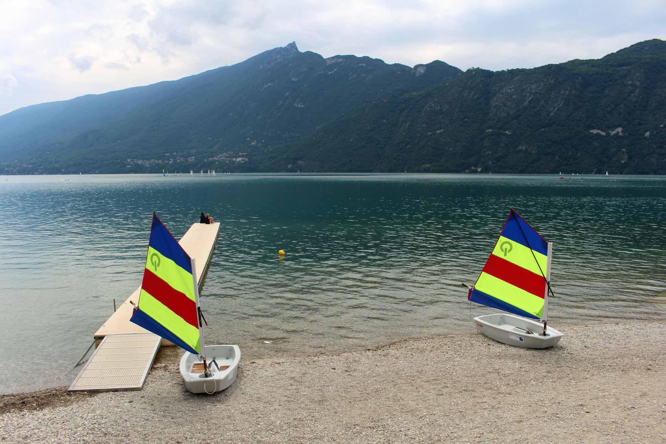 Aix-les-Bains, lac du Bourget, bateaux