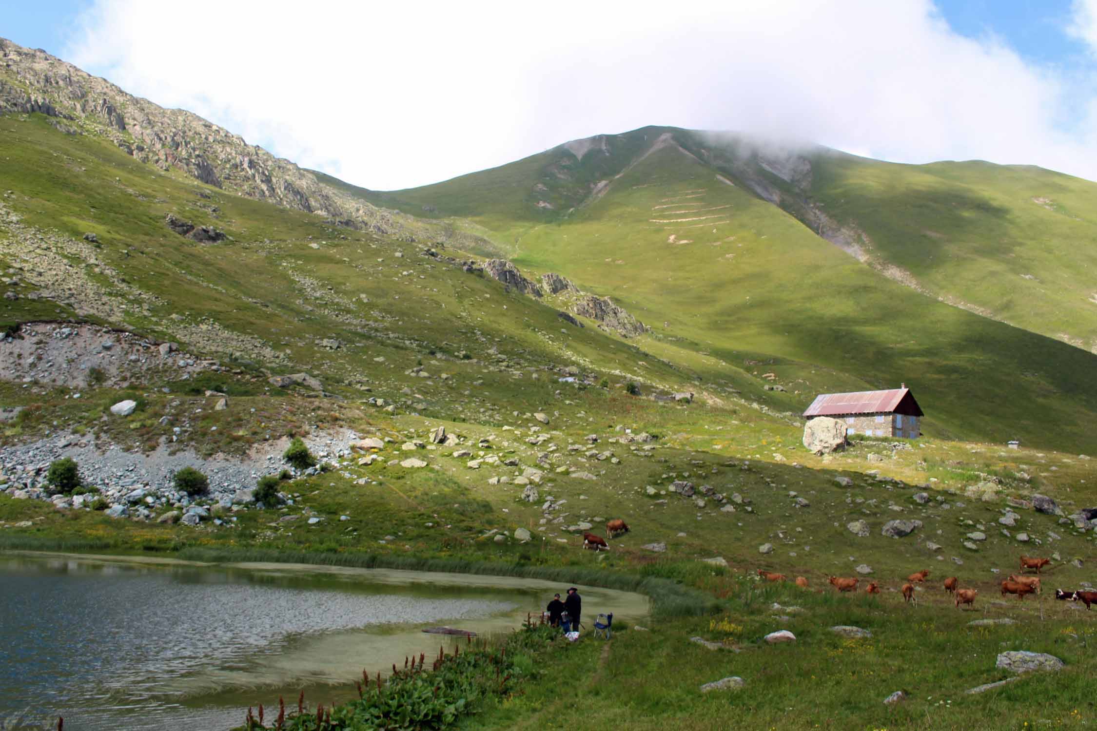 Col de la Croix de Fer, paysage, lac