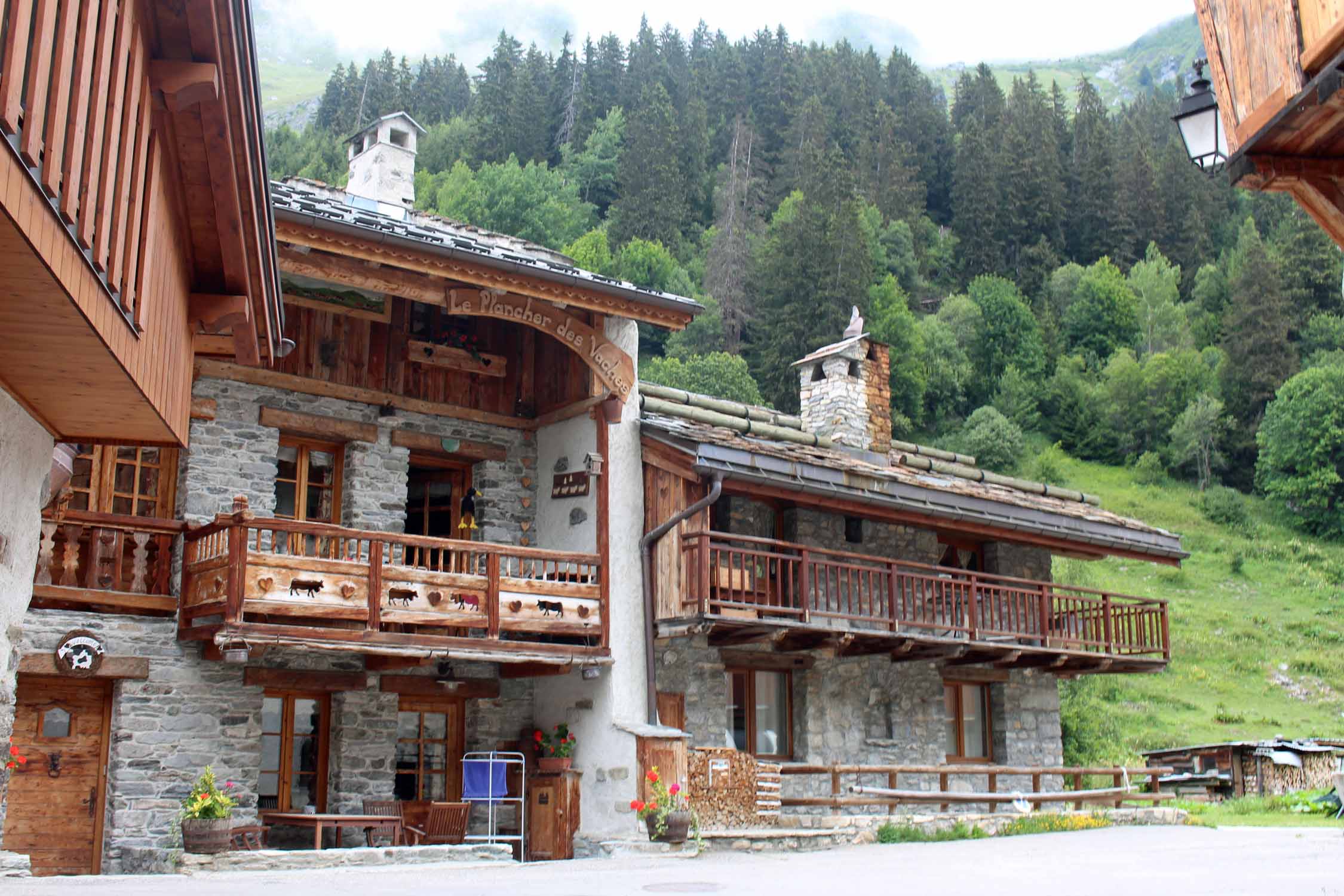 Champagny-en-Vanoise, Le Bois, maisons typiques