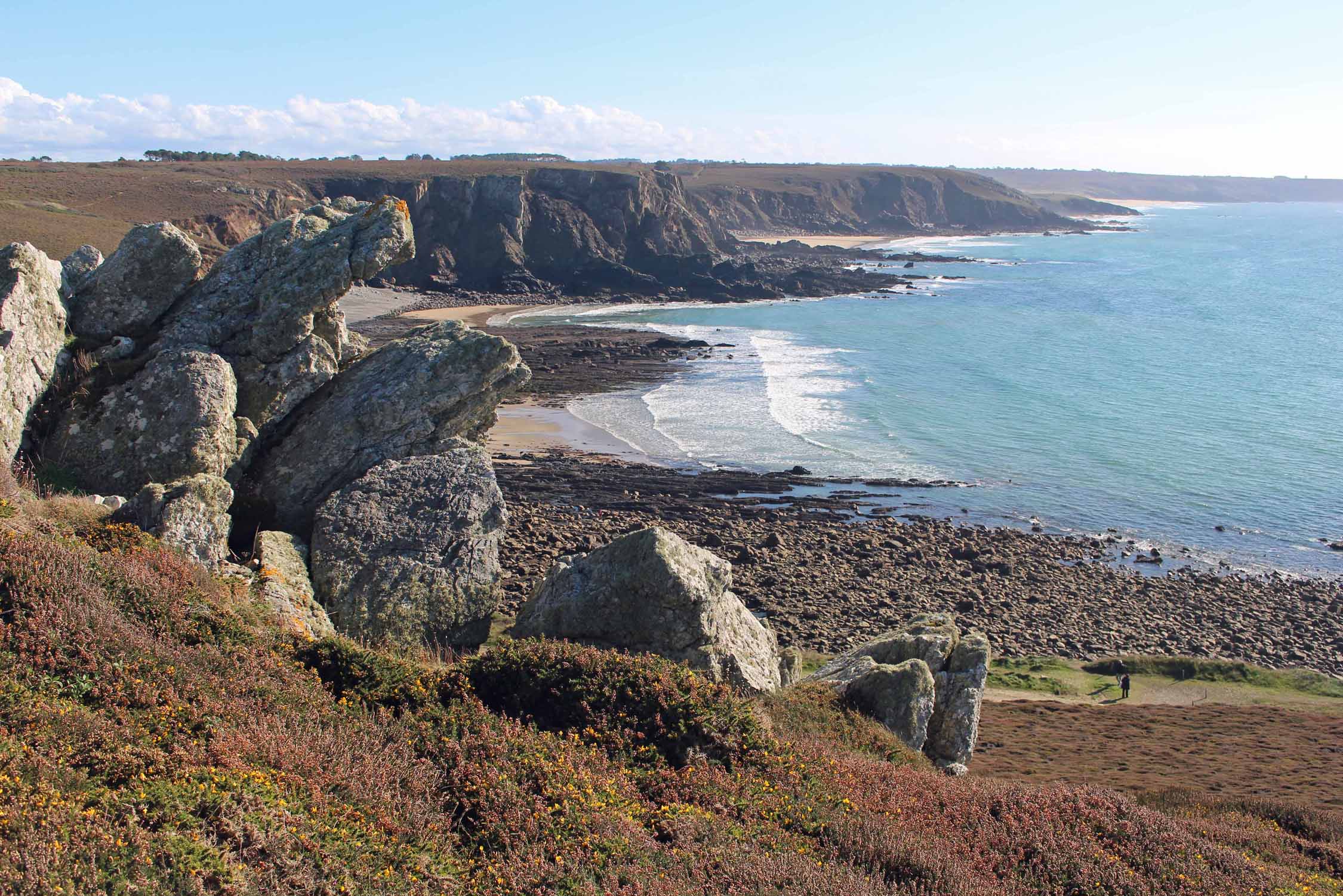 Presqu'île de Crozon, pointe du Dinan, plage