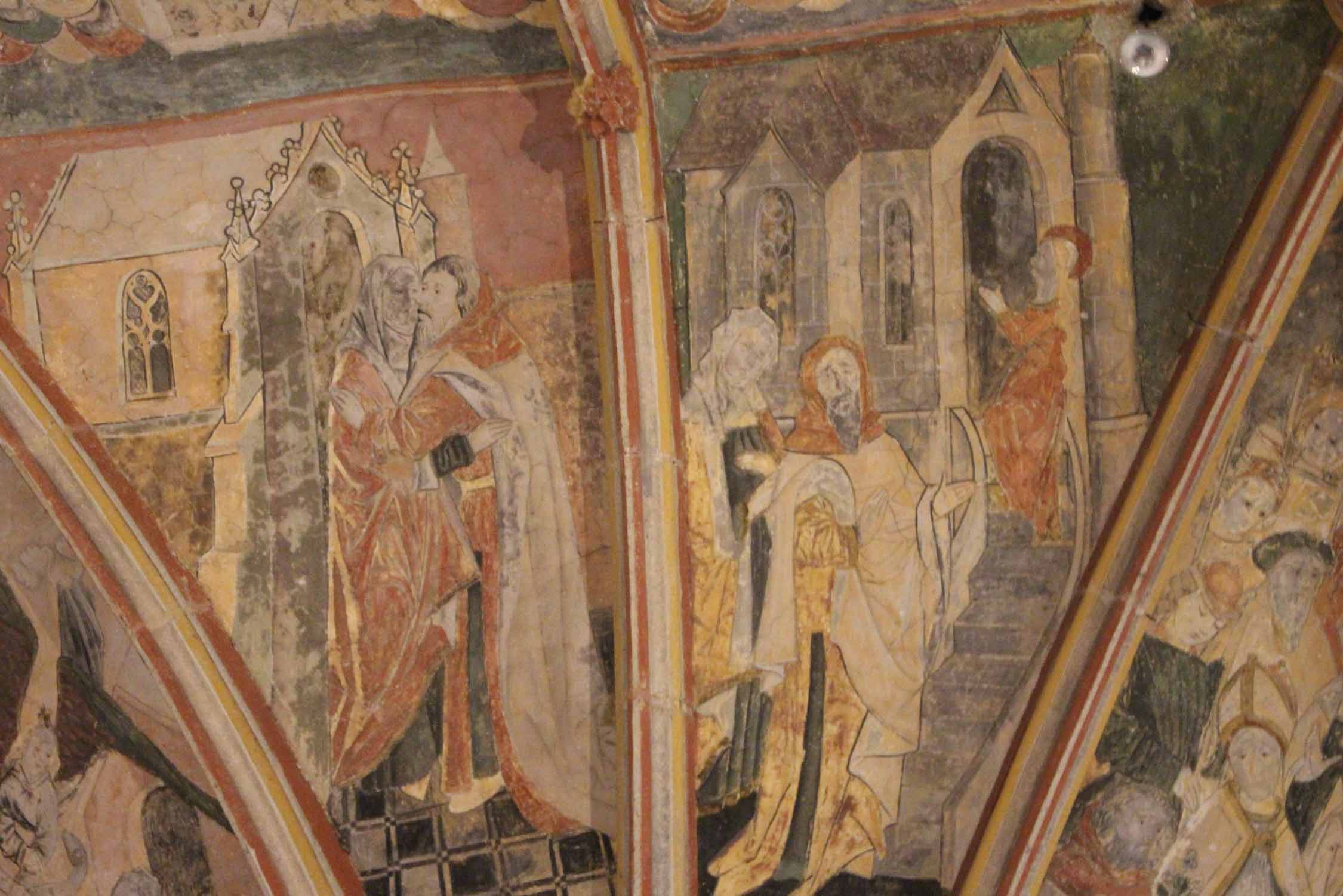 Kernascléden, église Notre-Dame, fresques