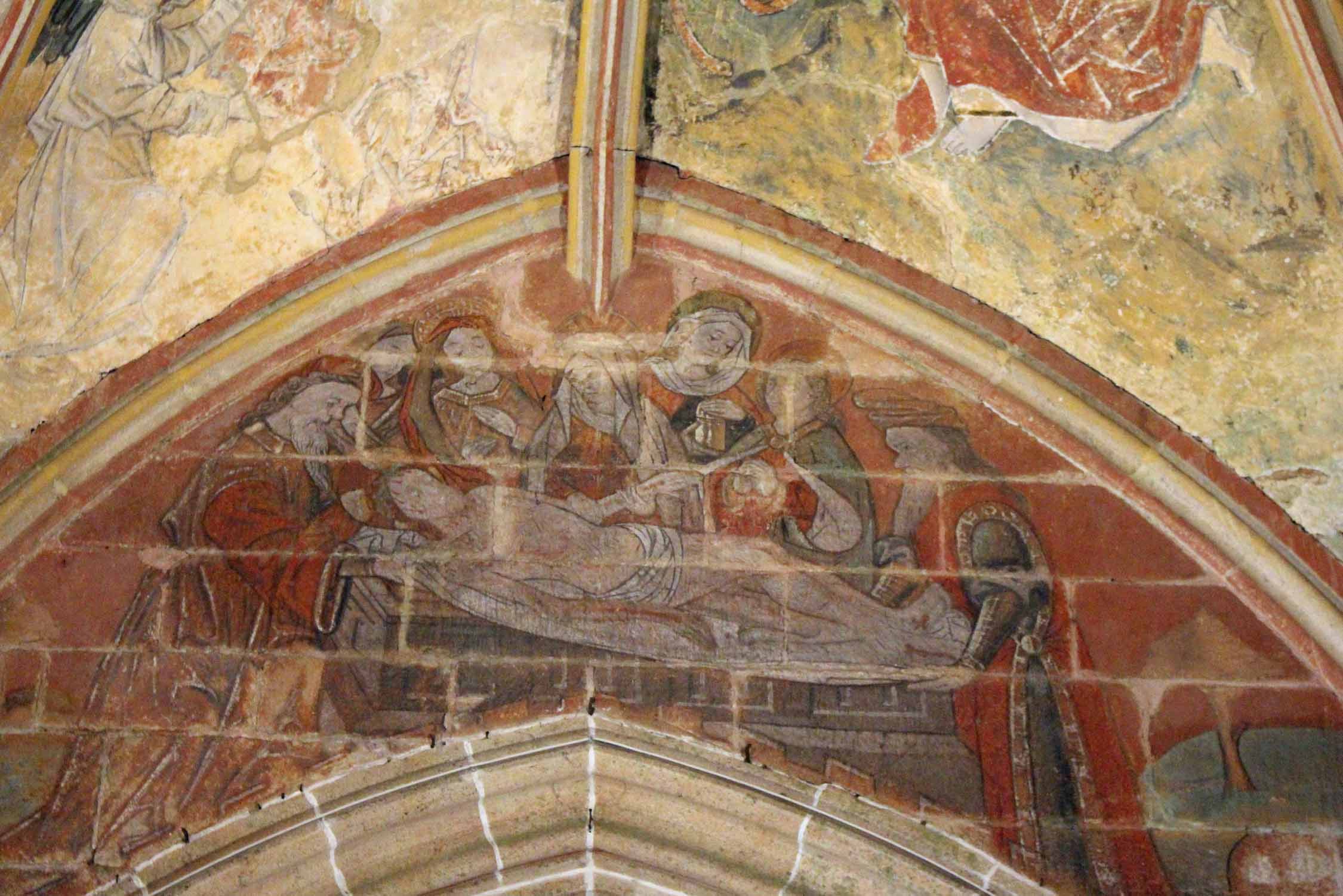 Kernascléden, église Notre-Dame, fresques murales