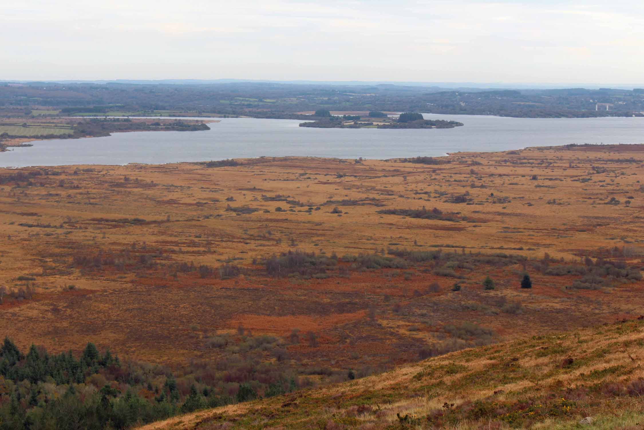 Monts d'Arrée, réservoir de Saint-Michel