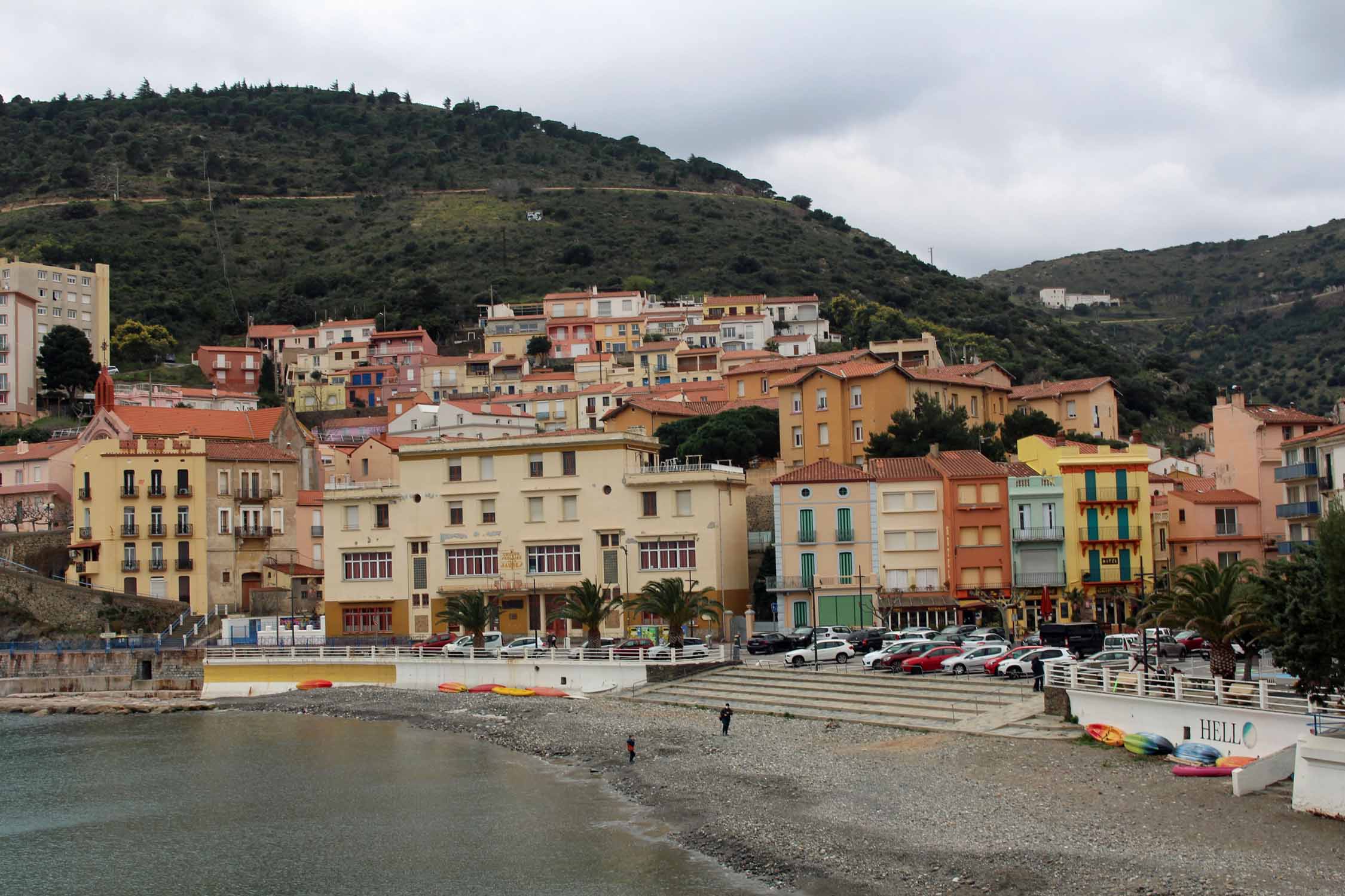 Cerbère, maisons colorées