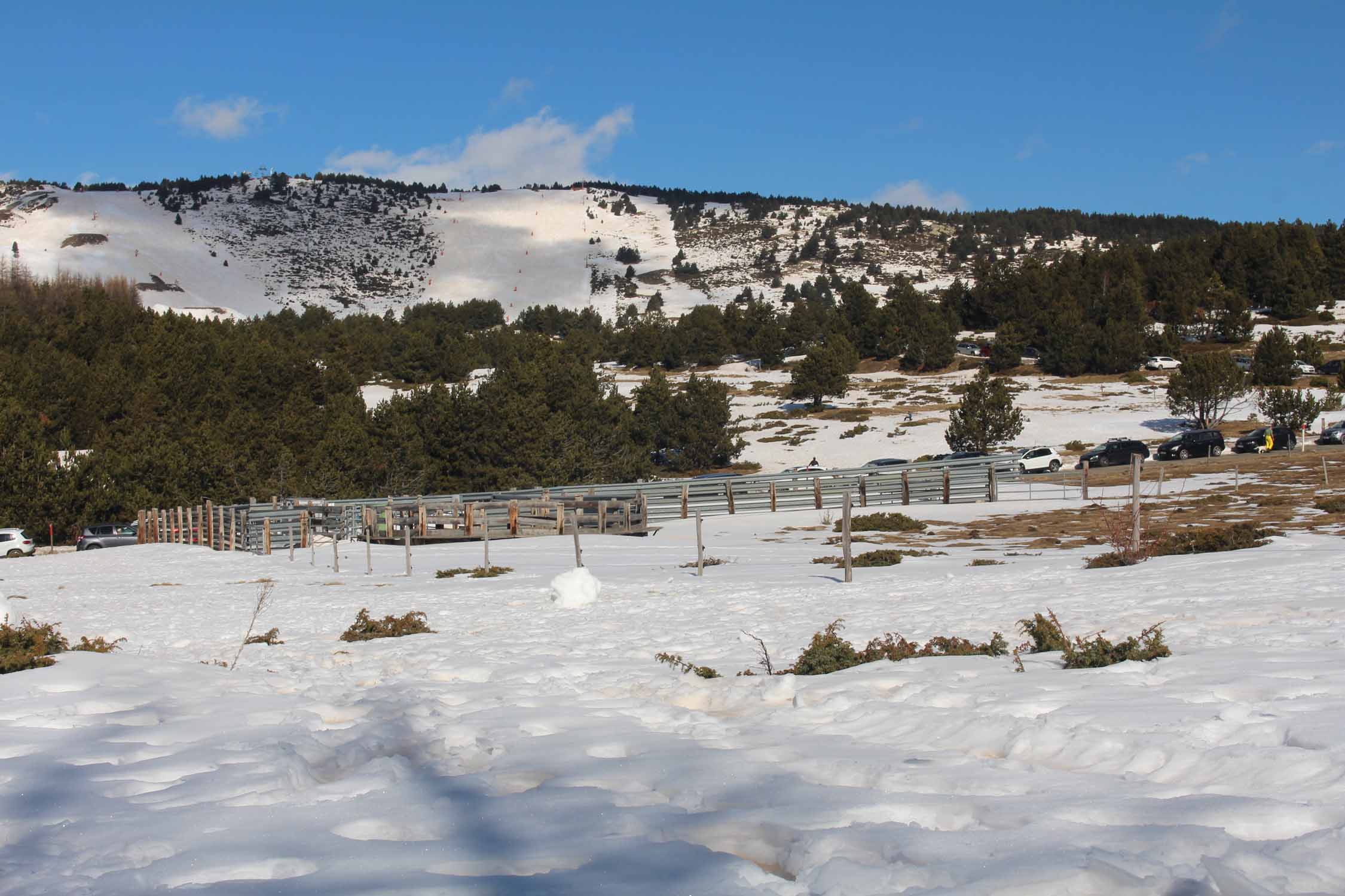 Font-Romeu, paysage, neige