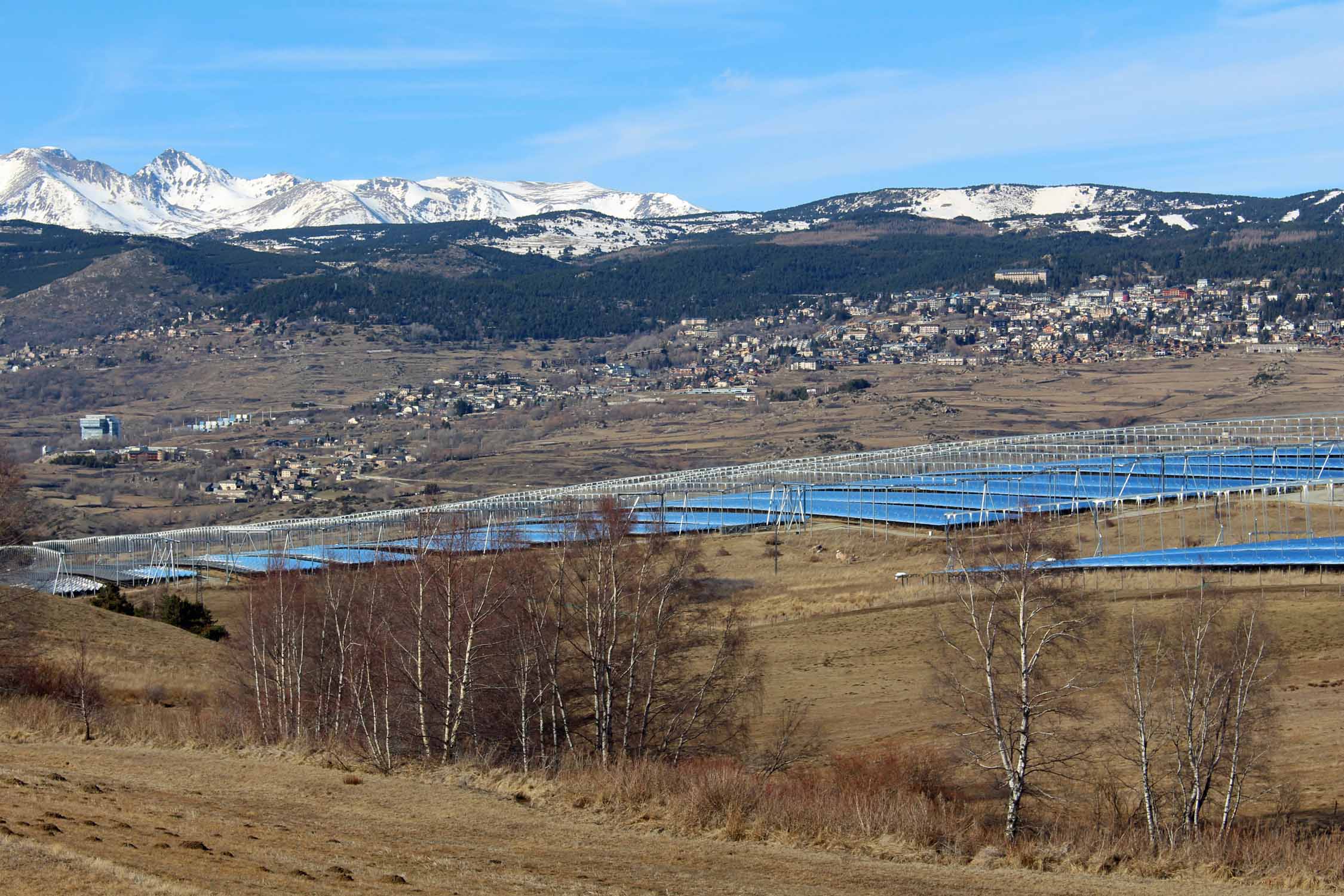 Llo, paysage, centrale solaire