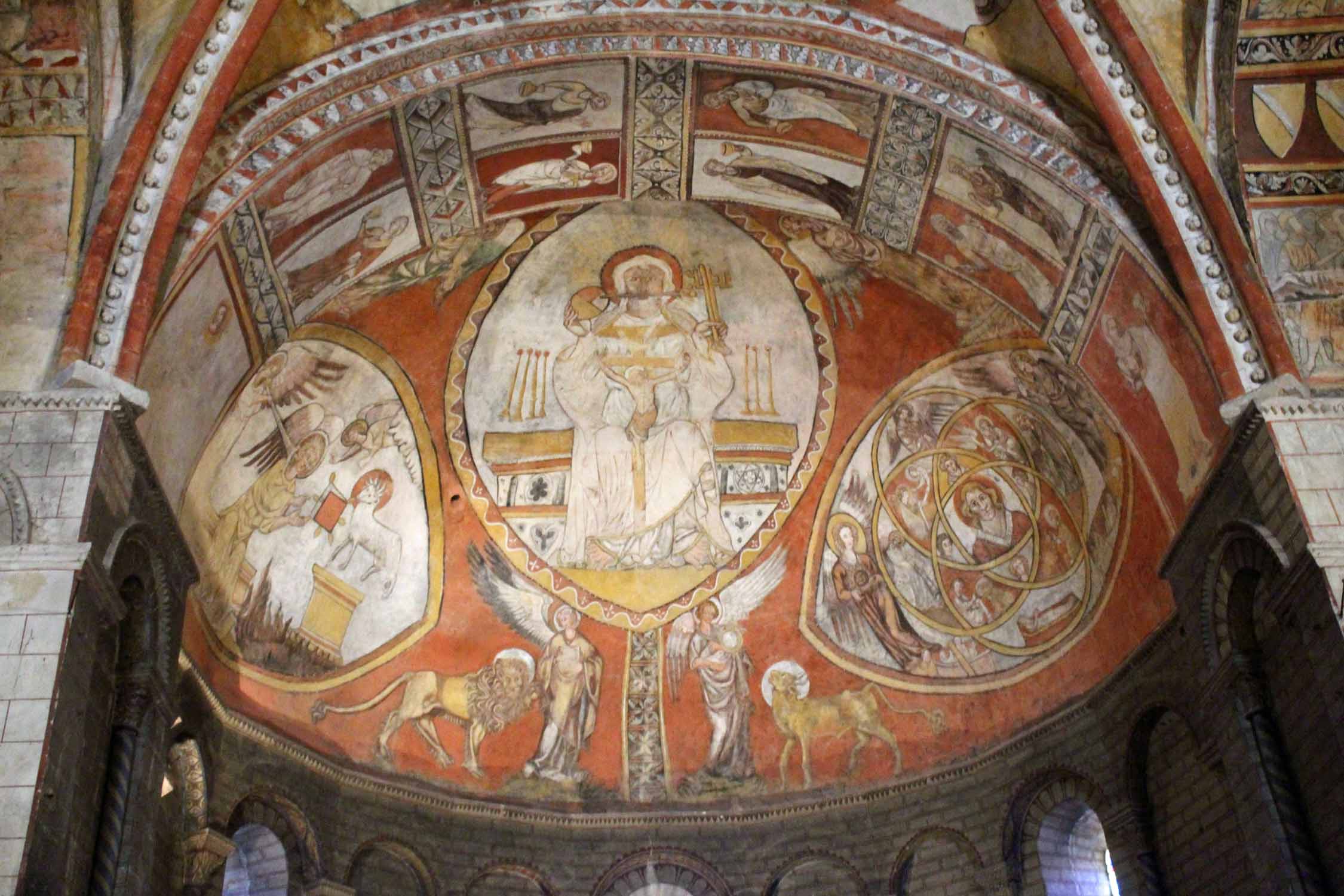 Saint-Macaire, église Saint-Sauveur, fresques