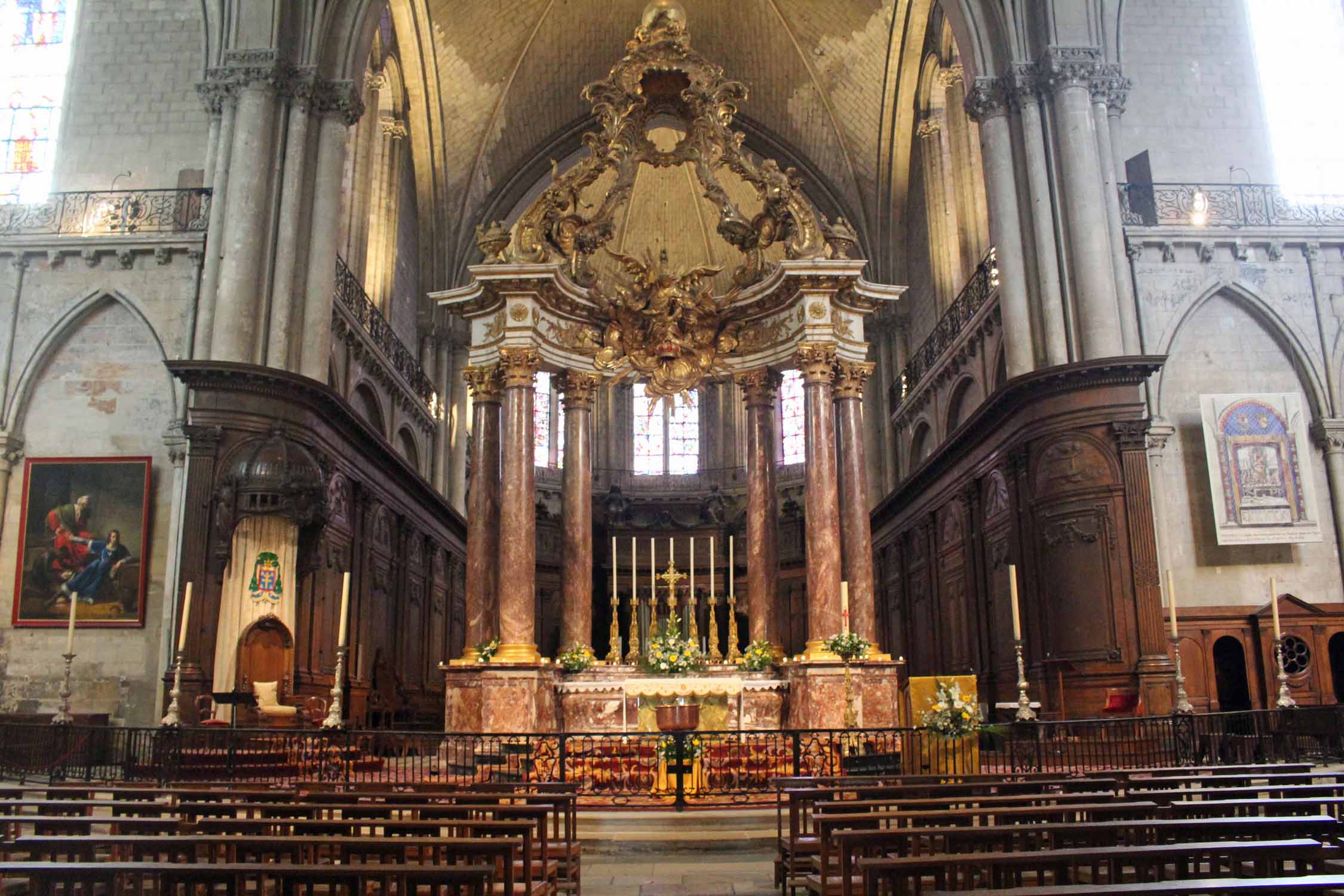 Angers, cathédrale, intérieur