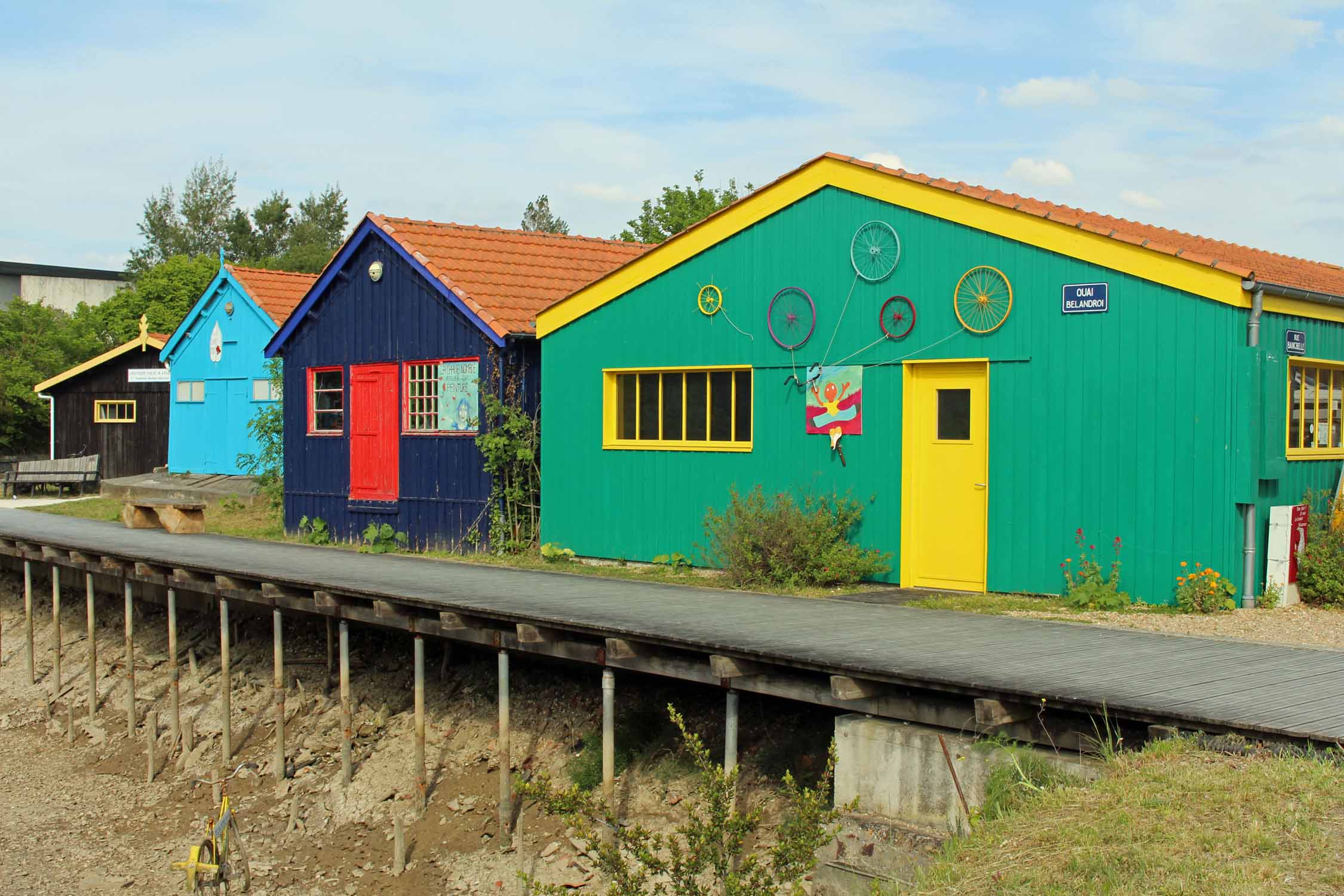 Le Château-d'Oléron, cabanes colorées