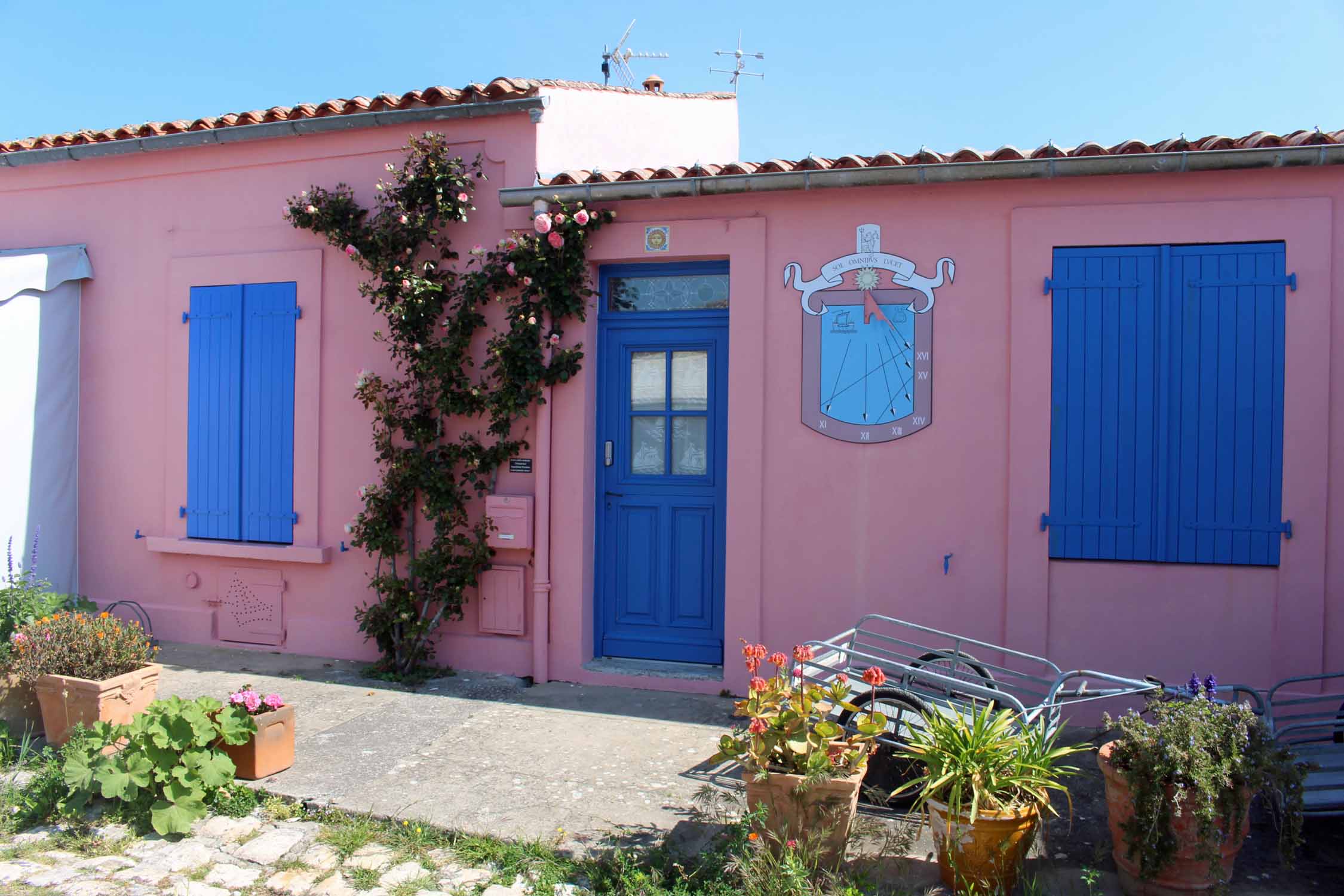 Ile d'Aix, maison colorée