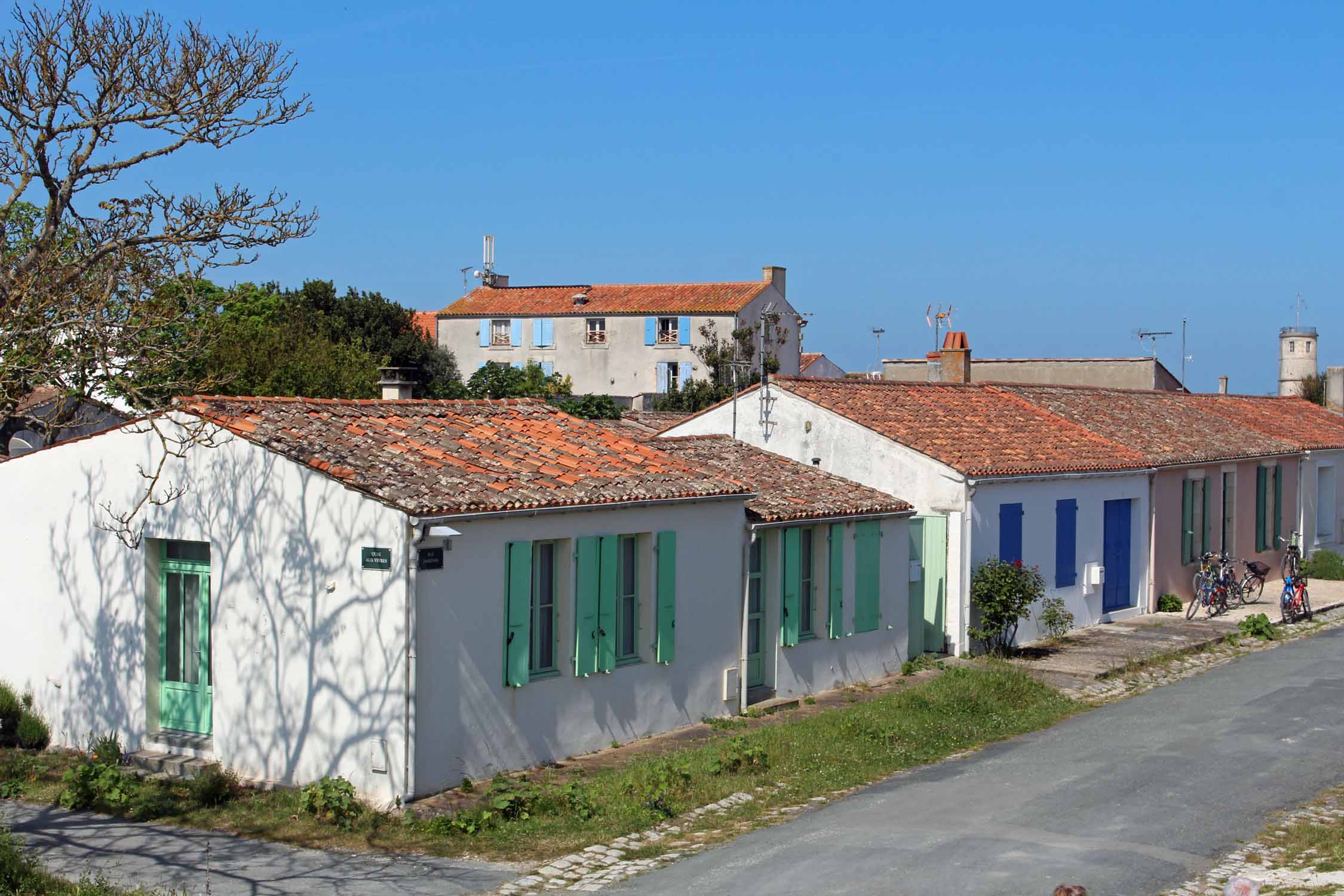 Ile d'Aix, rue Marengo, maisons typiques