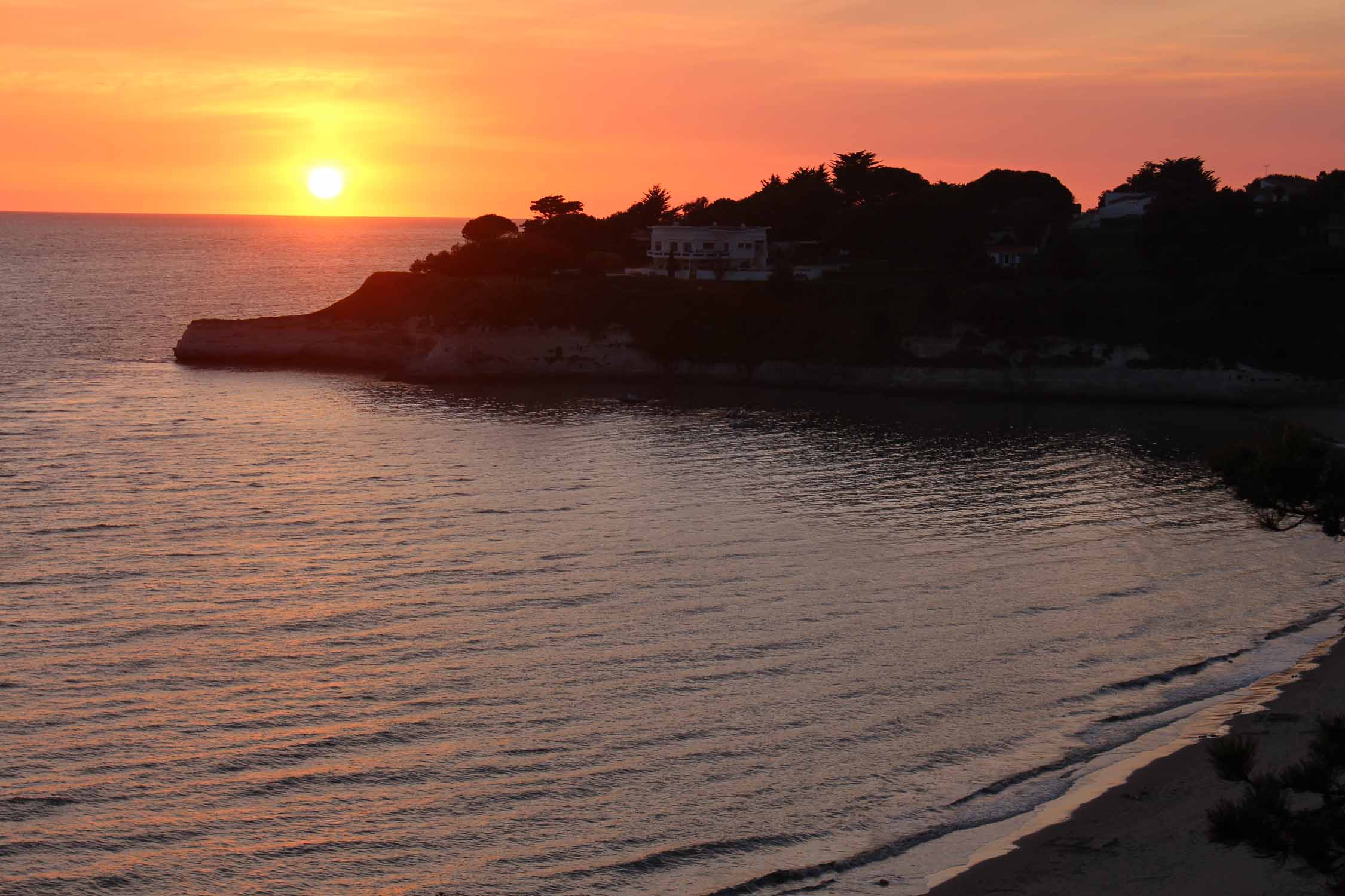 Merchers-sur-Gironde, coucher de soleil