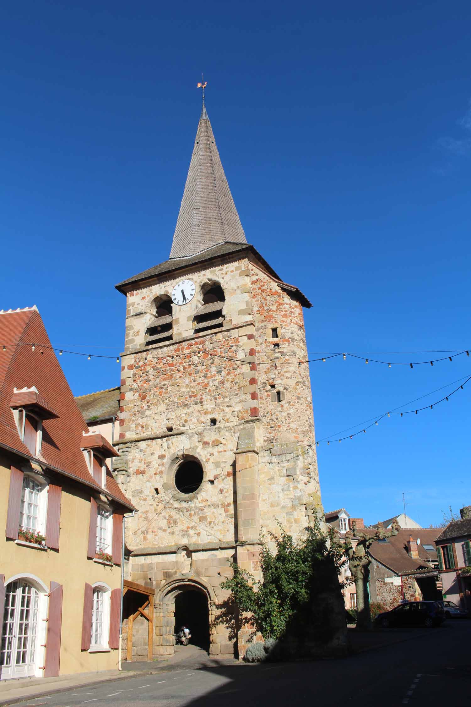 Hérisson, Allier, clocher Saint-Sauveur