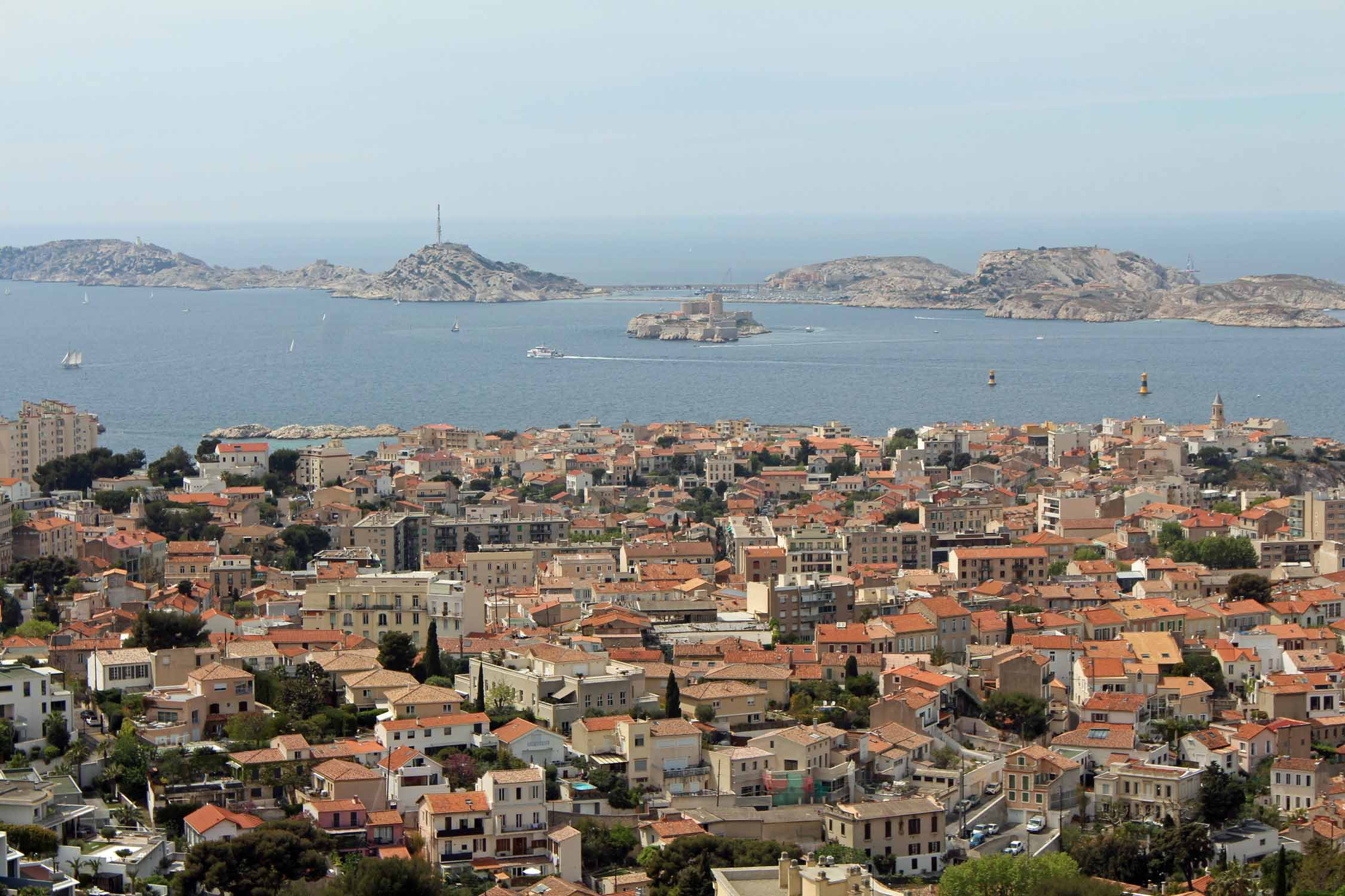 Marseille, paysage château d'If