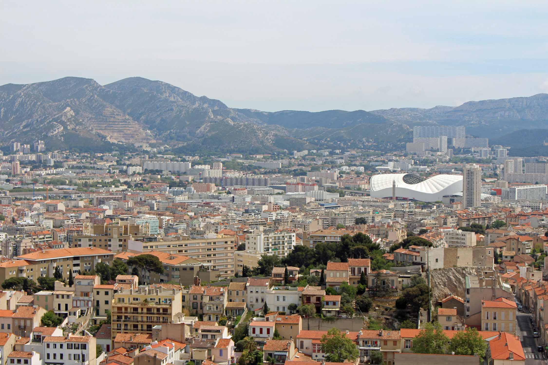 Marseille, paysage, stade