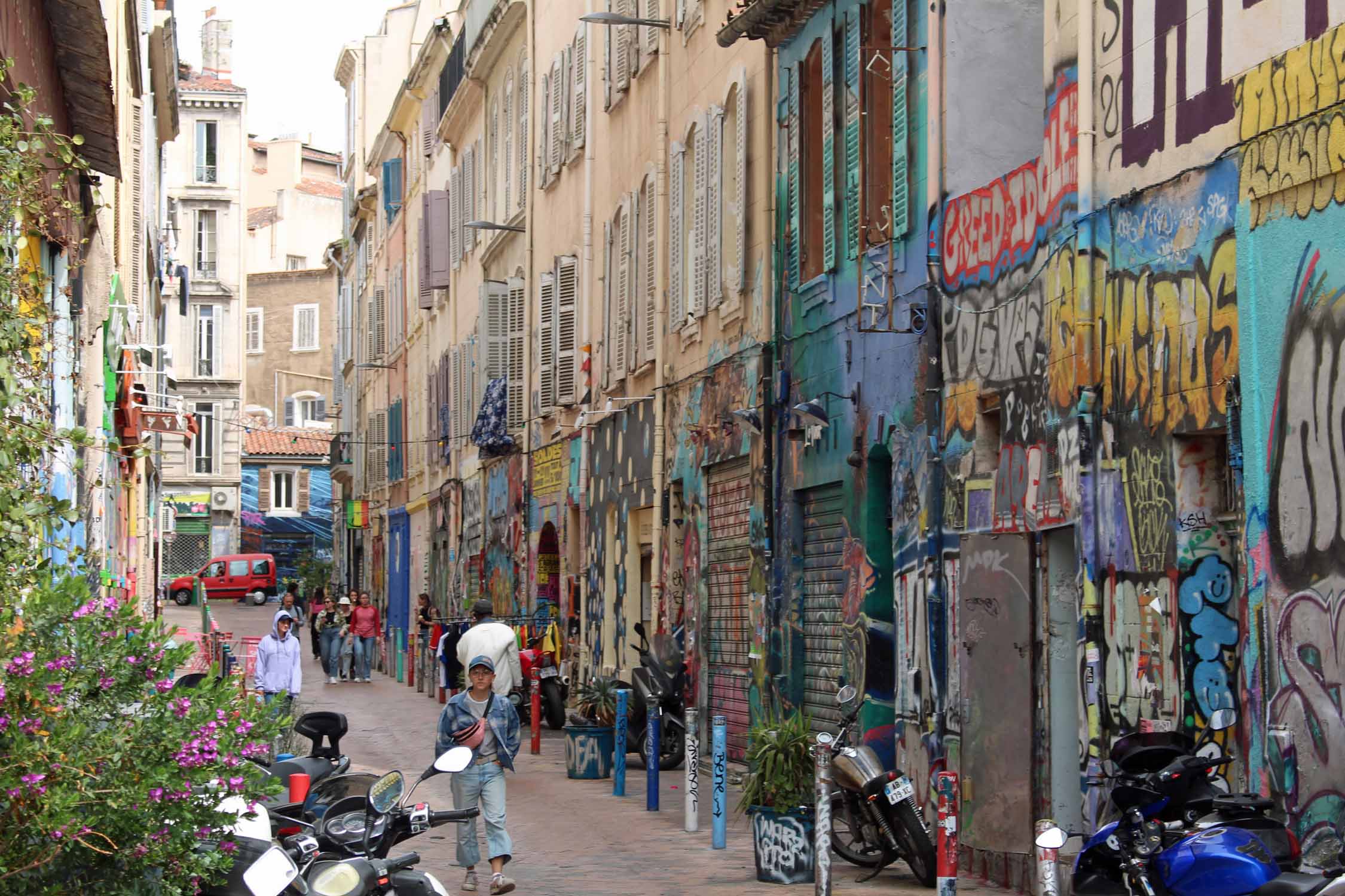 Marseille, cours Julien, ruelle street-art