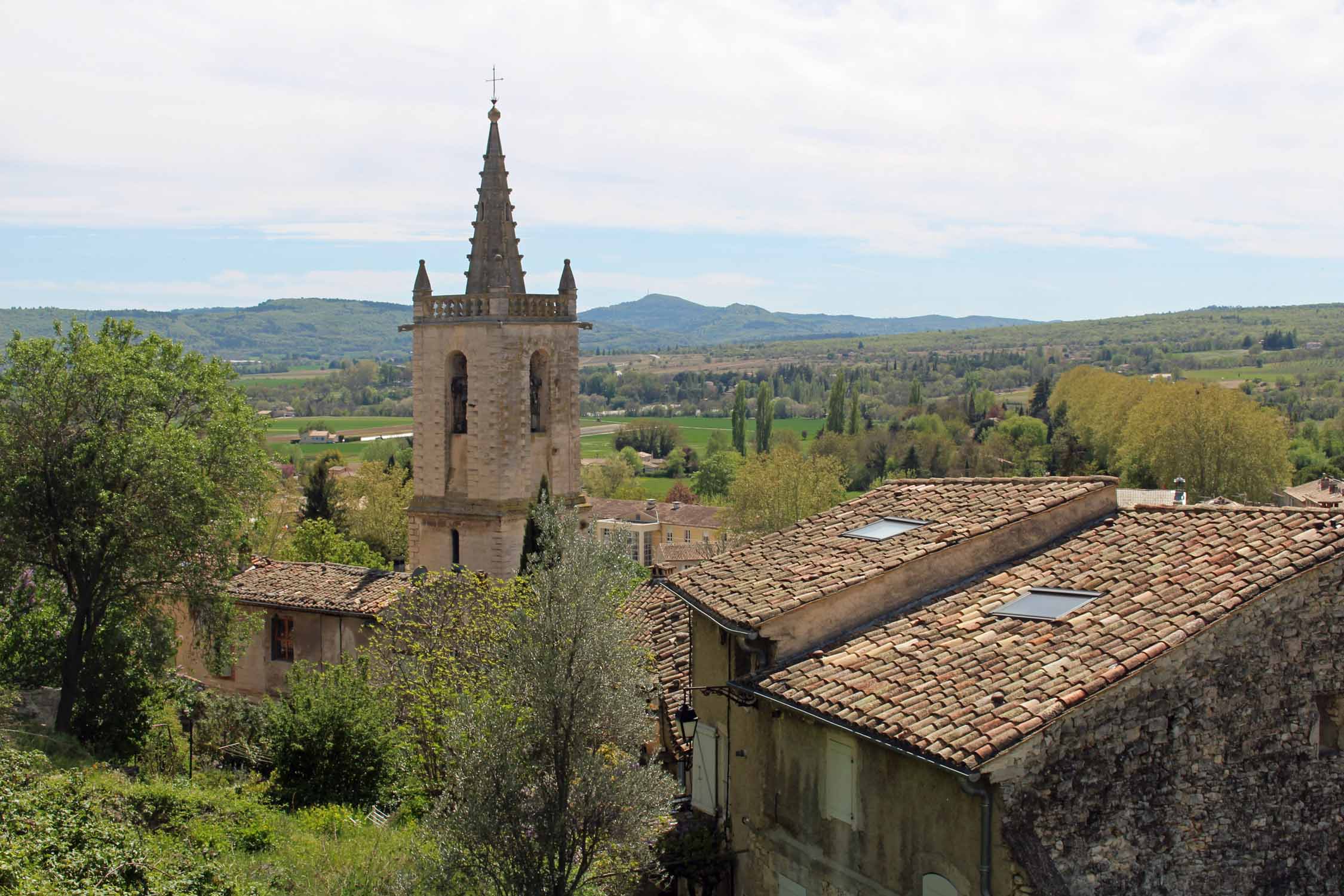 Mane, église, paysage