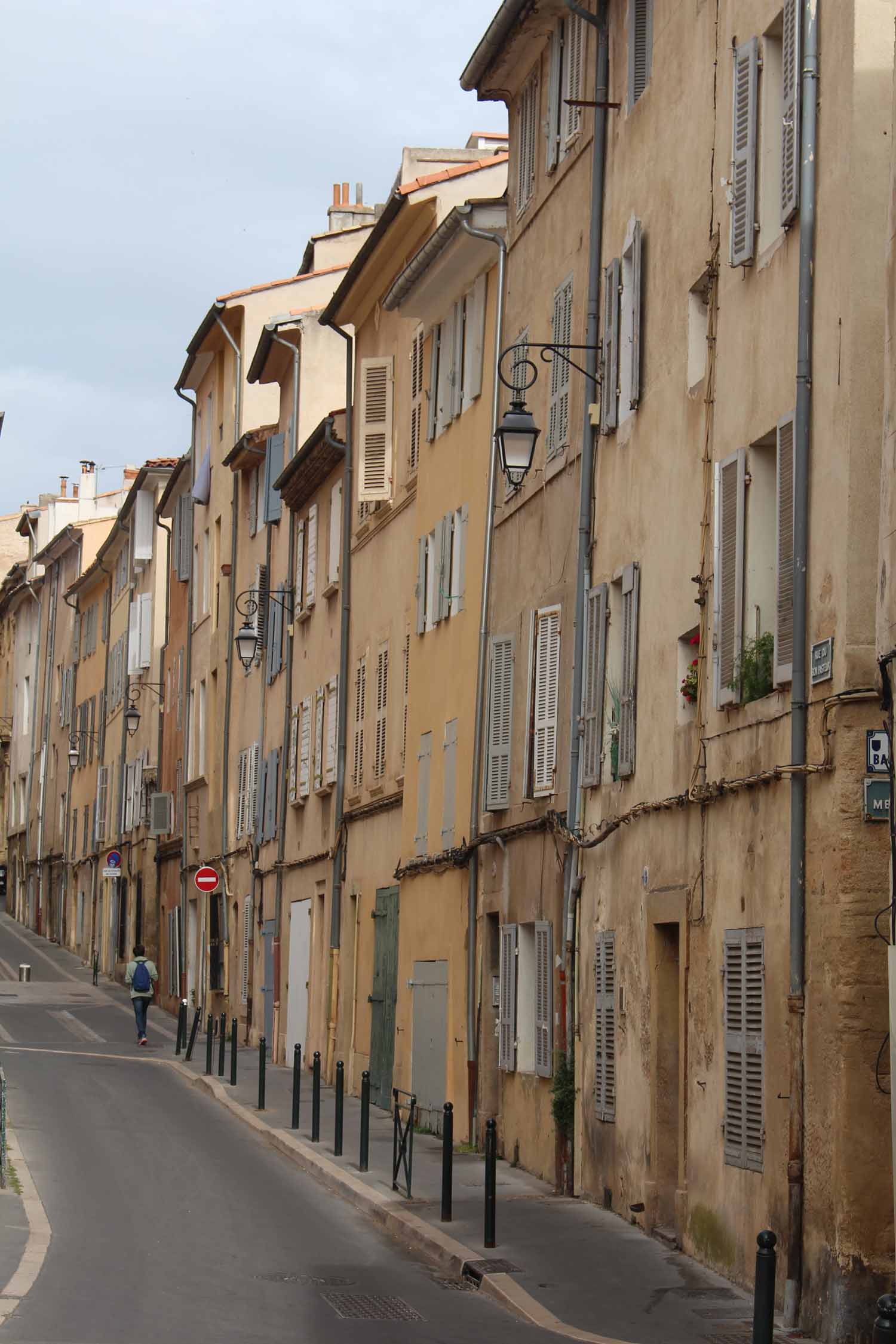 Aix-en-provence, façades, rue du Bon Pasteur