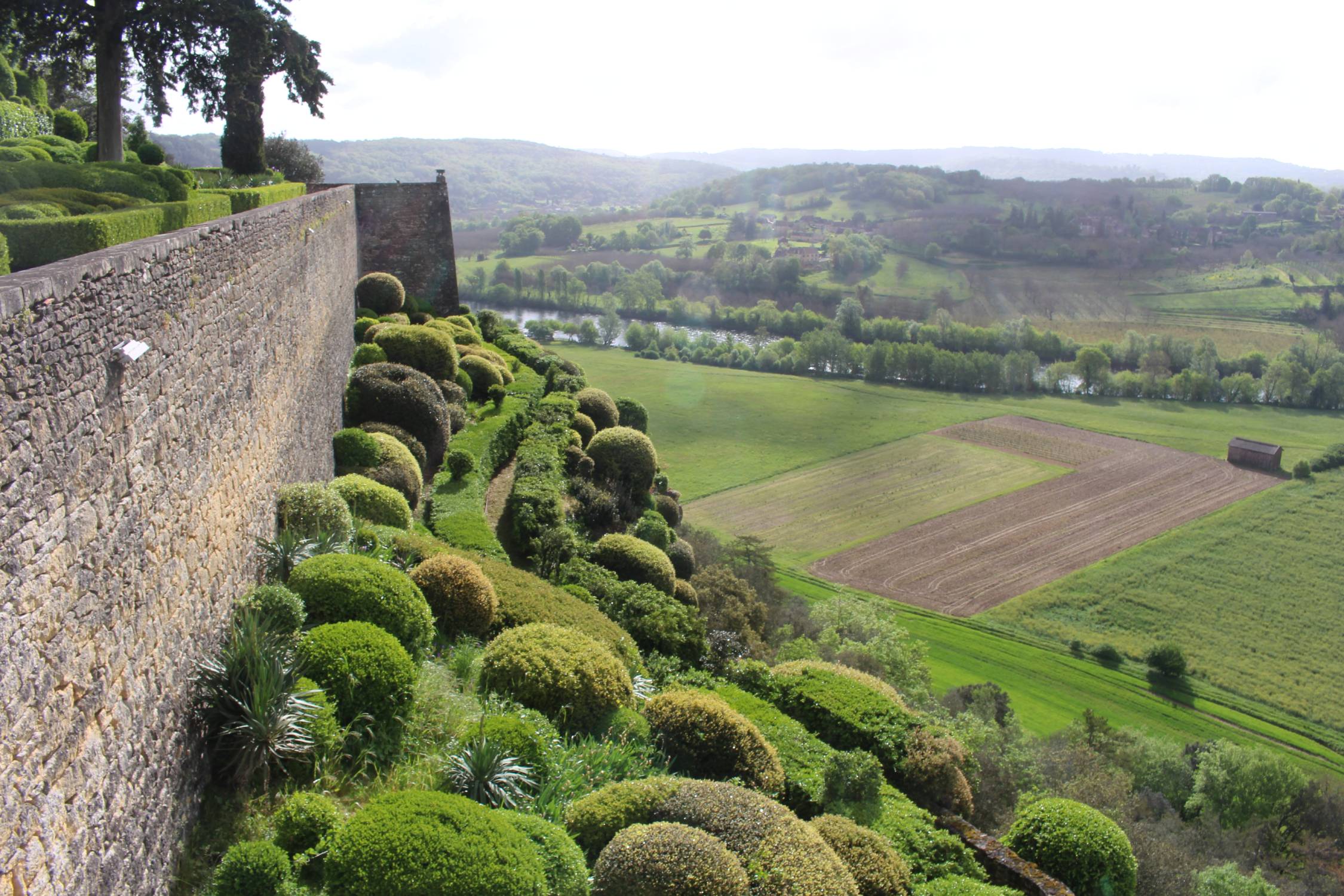 Les jardins de Marqueyssac, falaise