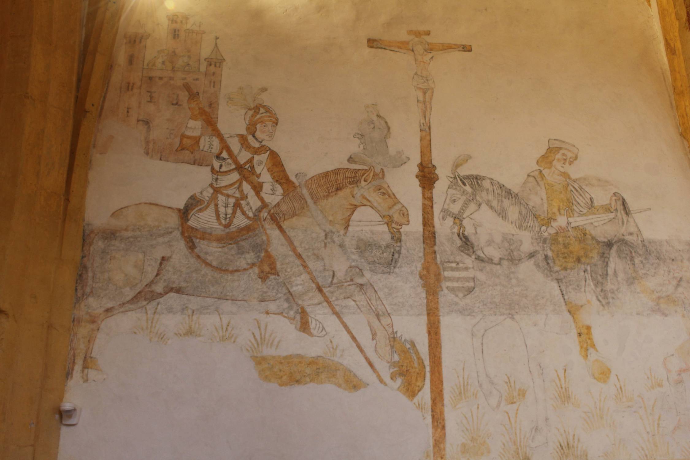 Pujols, église Sainte-Foy, peintures murales