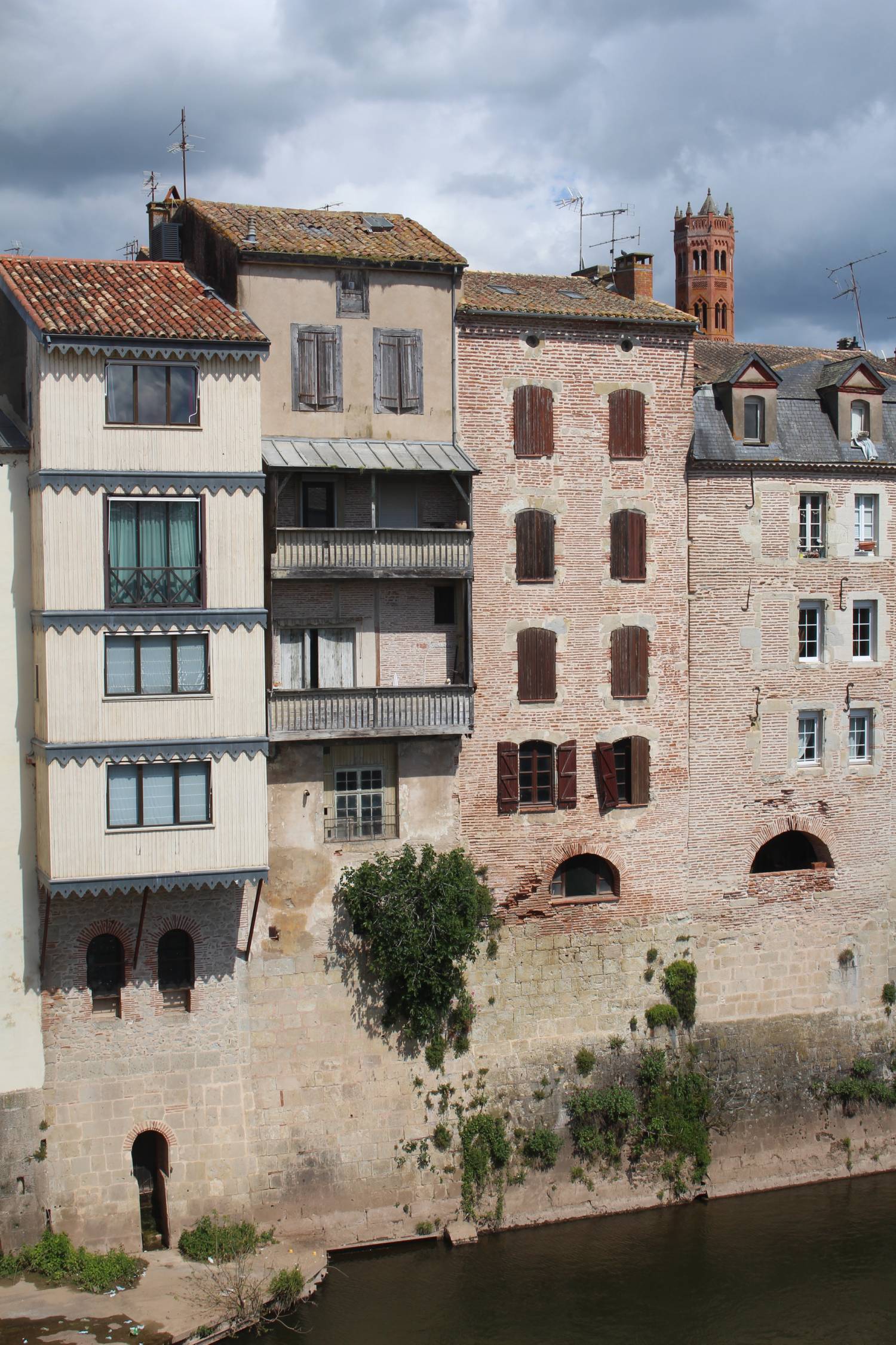 Villeneuve-sur-Lot, façades typiques