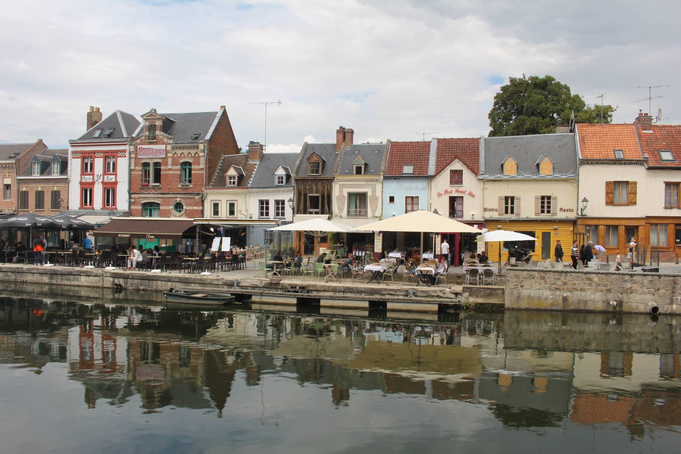 Amiens, quai Belu, maisons