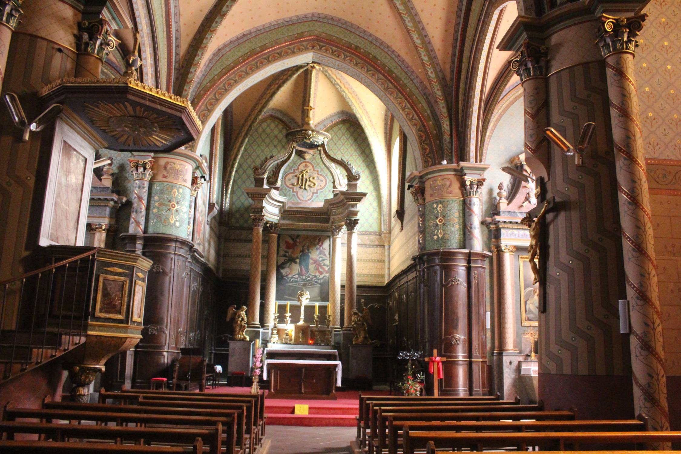 Roquefort, Landes, église Sainte-Marie, intérieur