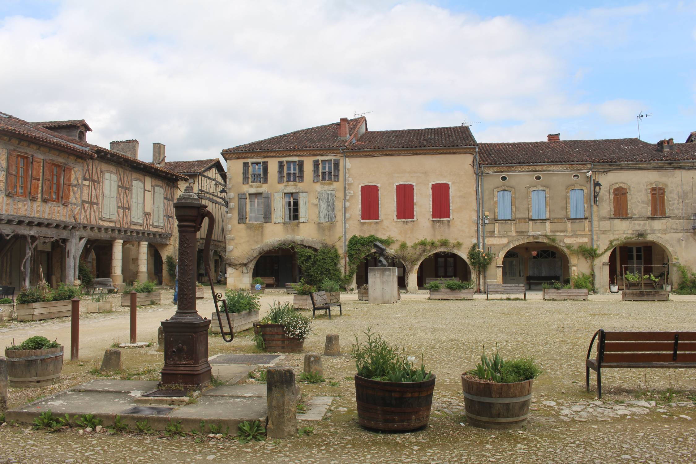 Labastide-d'Armagnac, place royale