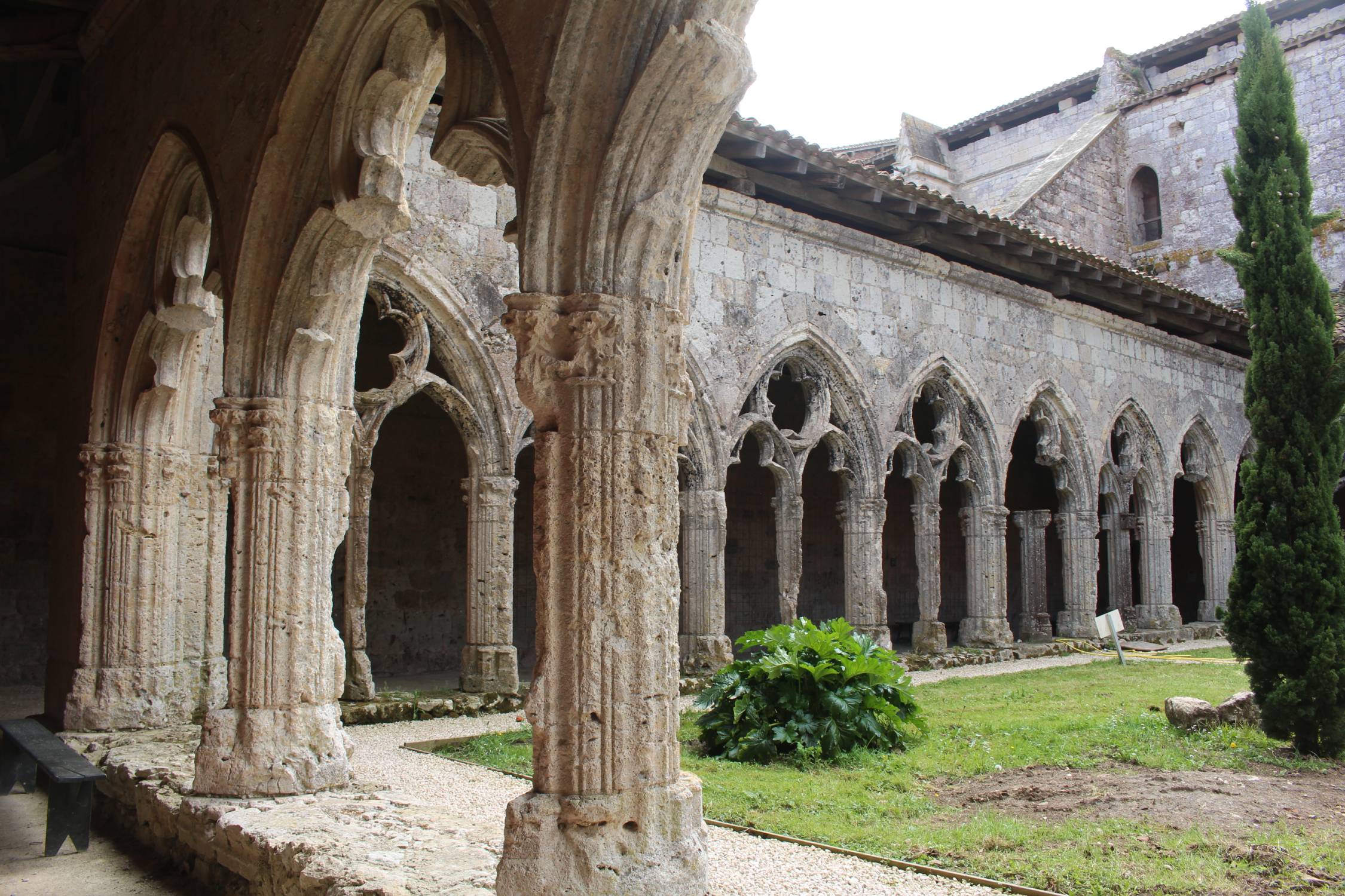 La Romieu, collégiale Saint-Pierre, cloître, arcades
