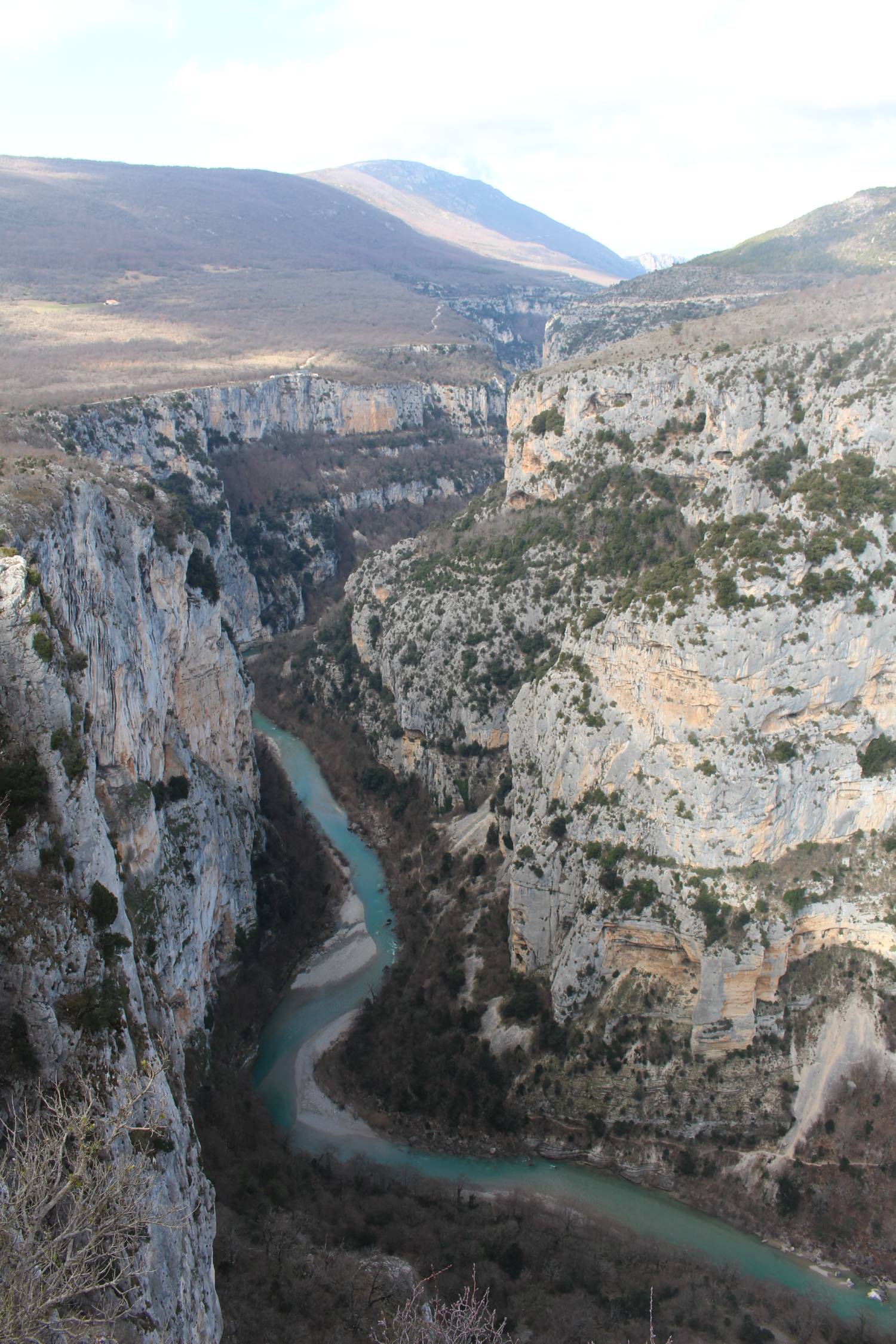 Gorges du Verdon, falaise