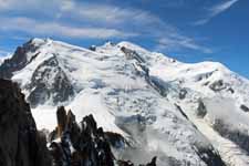 Mont-Blanc vue de la vall&eacute;e de Chamonix
